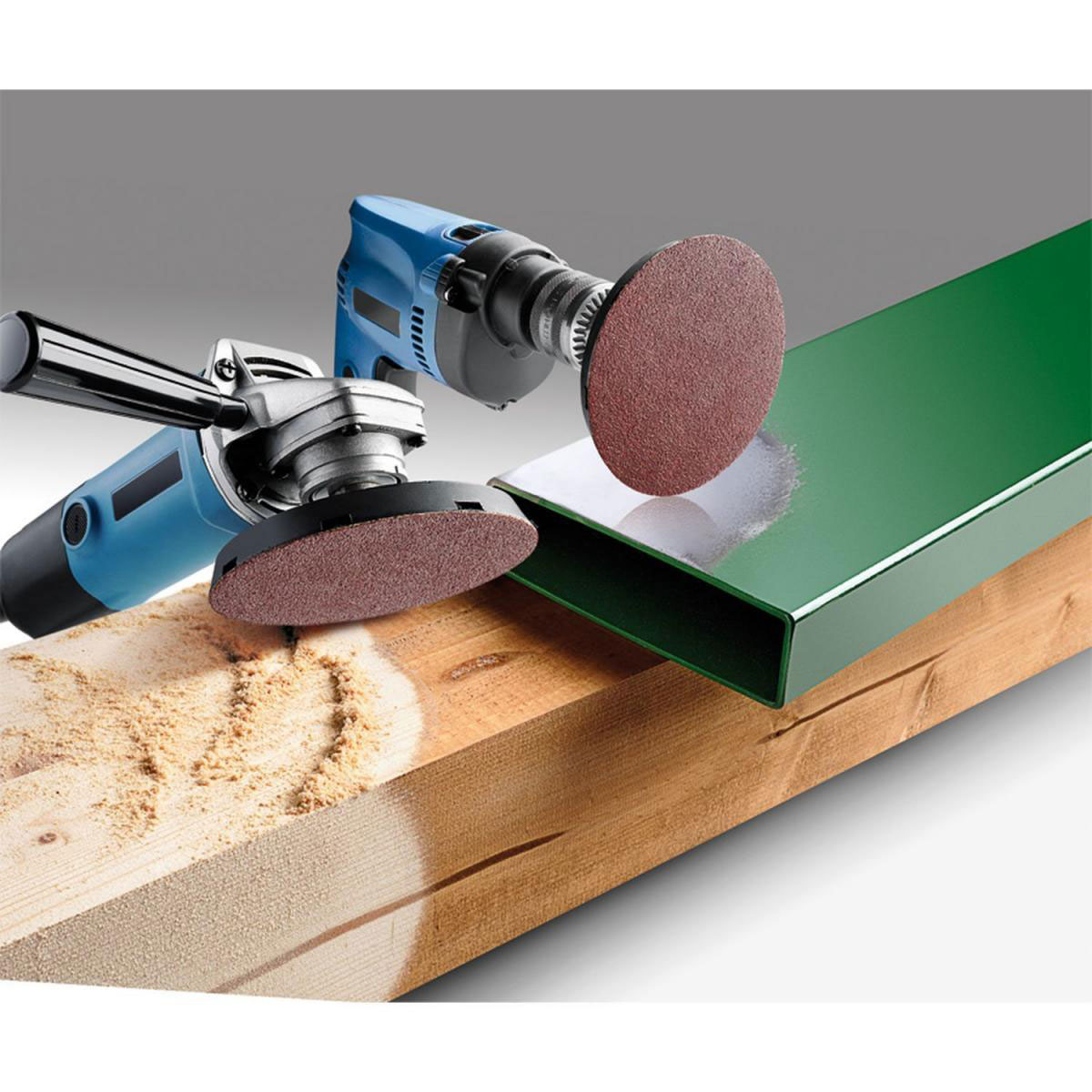 kwb  Schleifscheiben Quick-Stick Holz und Metall Durchmesser 115 mm K80 Bild 3