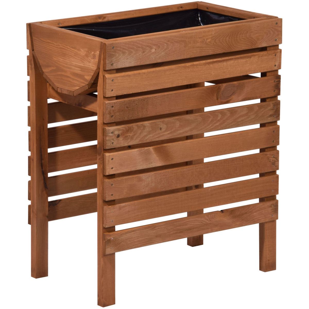 dobar Hochbeet 70 x 45 x 71 cm braun