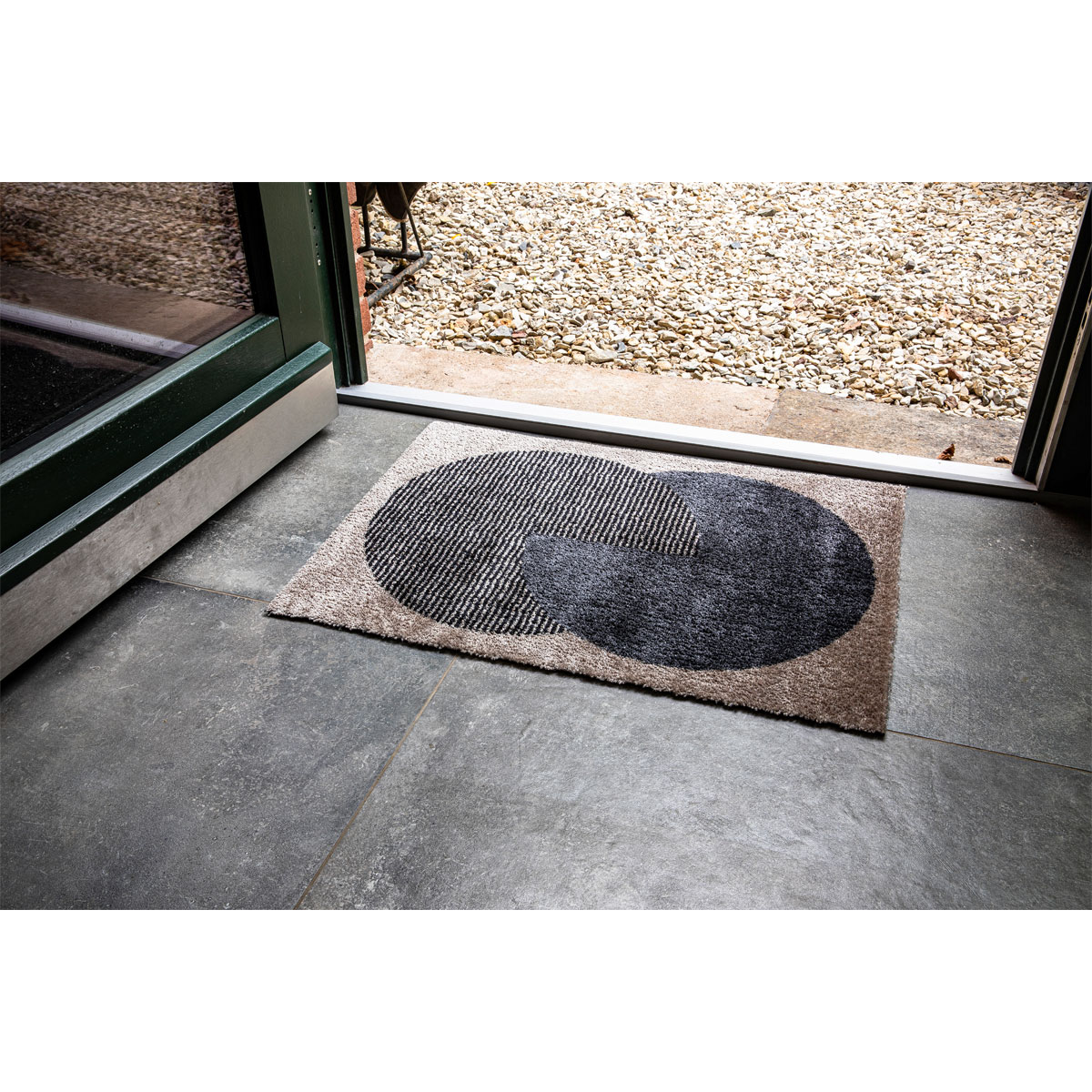 Schöner Wohnen  Schmutzfangmatte Manhattan 67x100 cm Semi-Circle beige-anthrazit Bild 5
