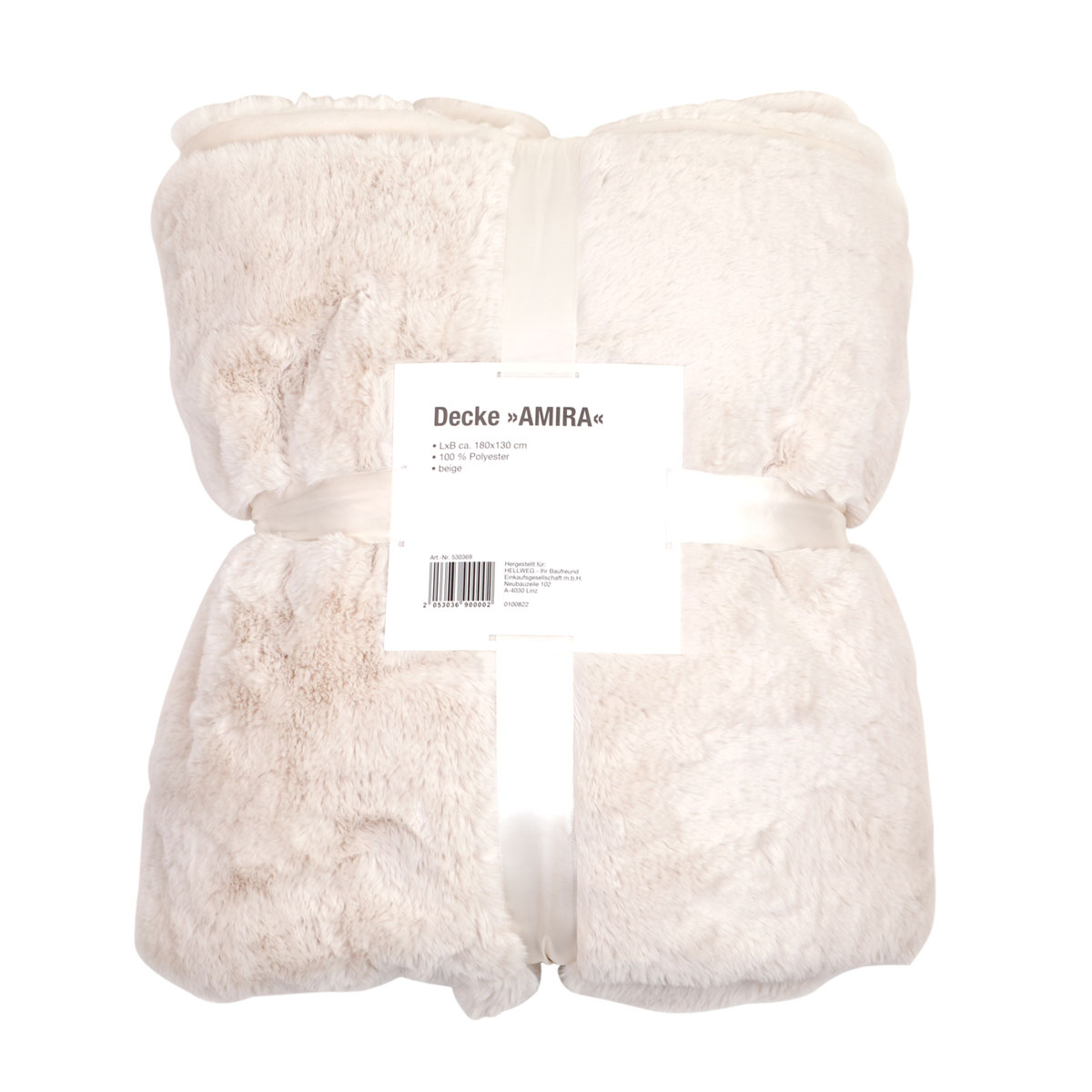 Decke Amira beige 180x130 cm