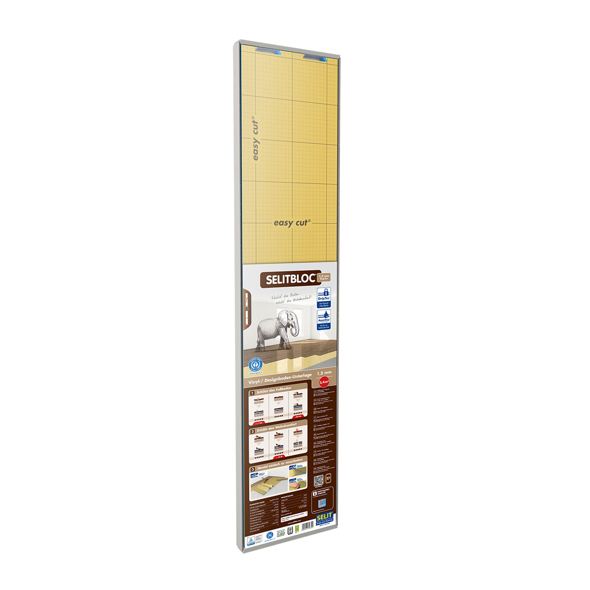 Selit SELITBLOC 1,5 mmGripTec Vinyl- und Designbodenunterlage 5,4m²
