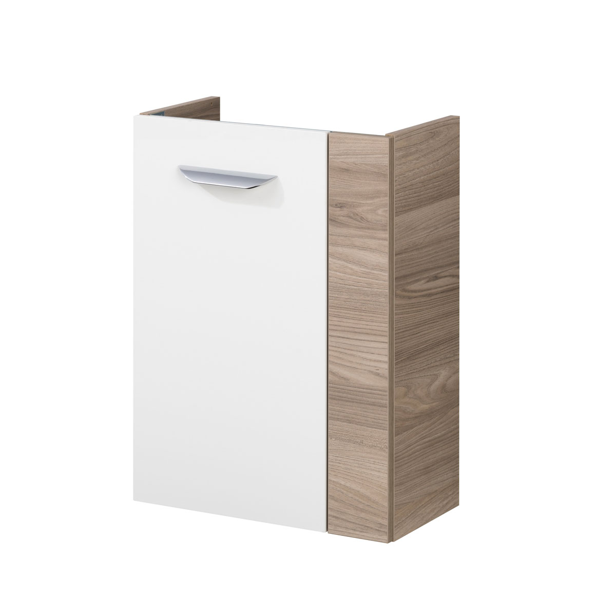 Fackelmann Gäste-WC Waschtischunterschrank links SBC 440 x 600 x 243 mm Steinesche/Weiß