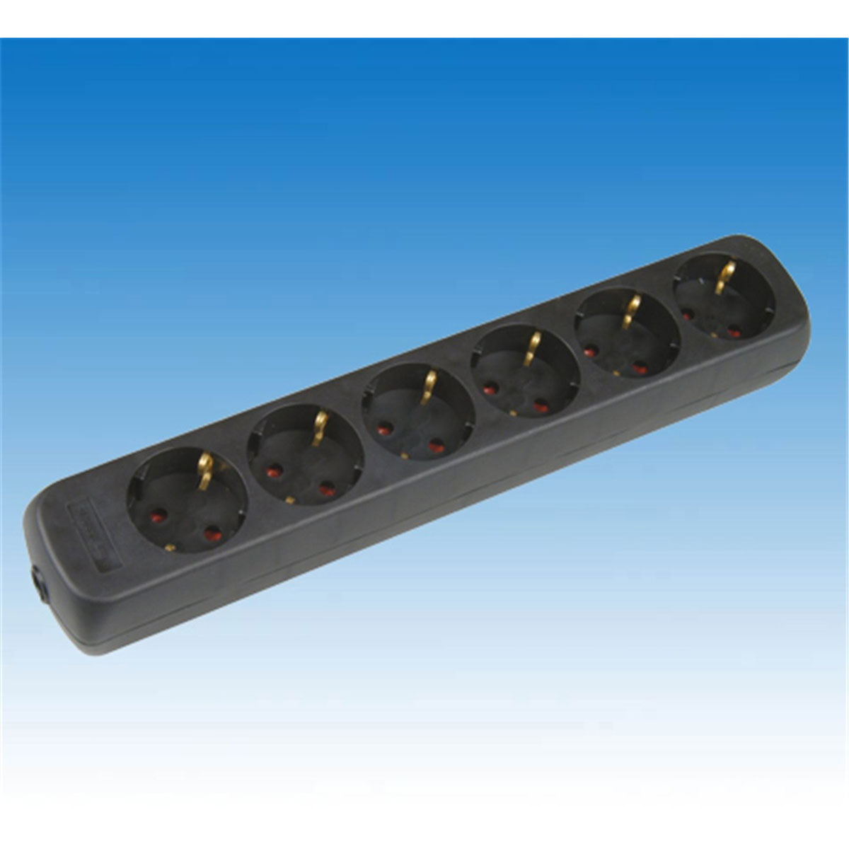 Unitec Tischsteckdose KiSi ohne Kabel schwarz