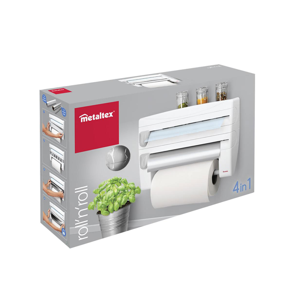 Metaltex Küchenrollenspender Roll n Roll silber Bild 2
