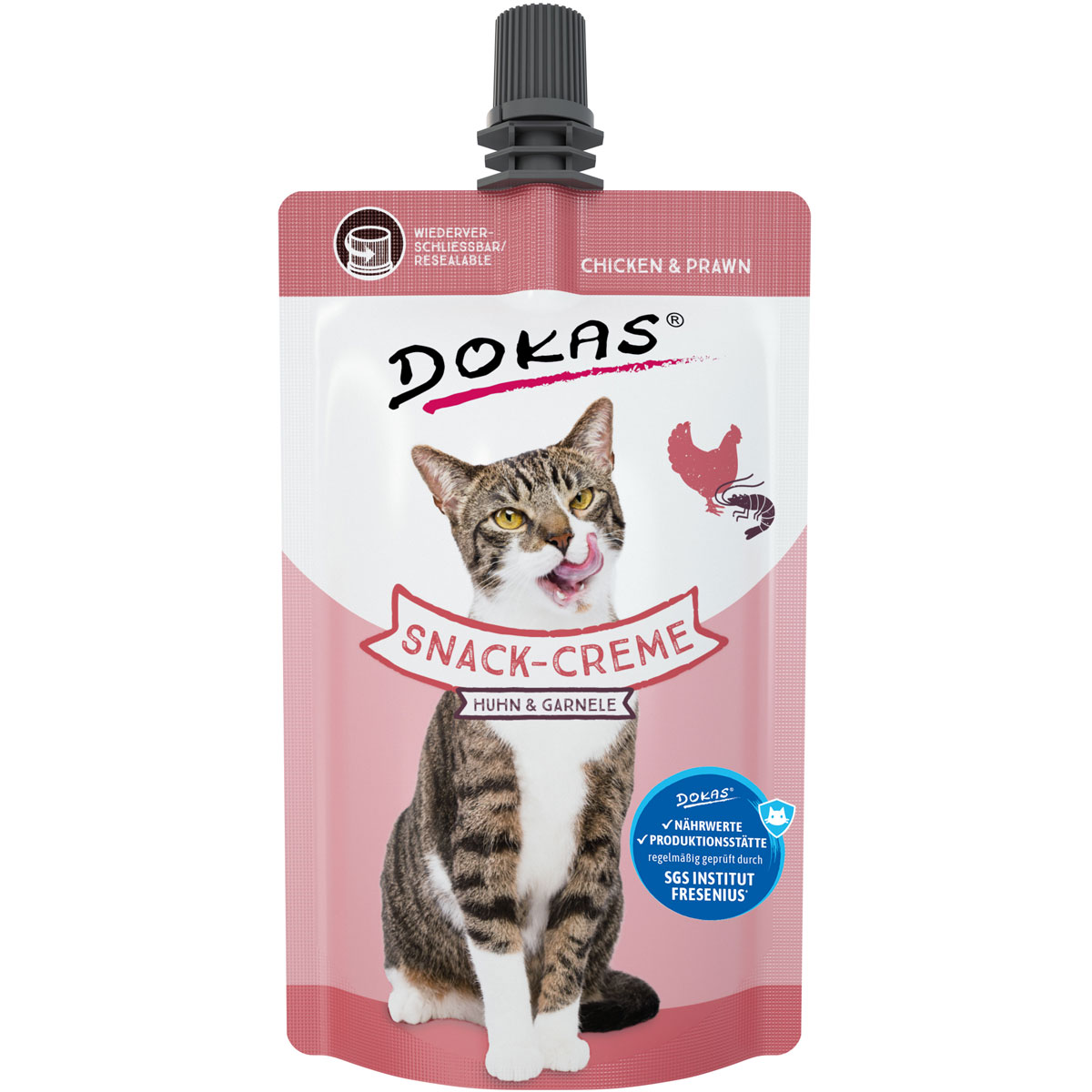 Dokas  Snack Creme Huhn Garnele 90g