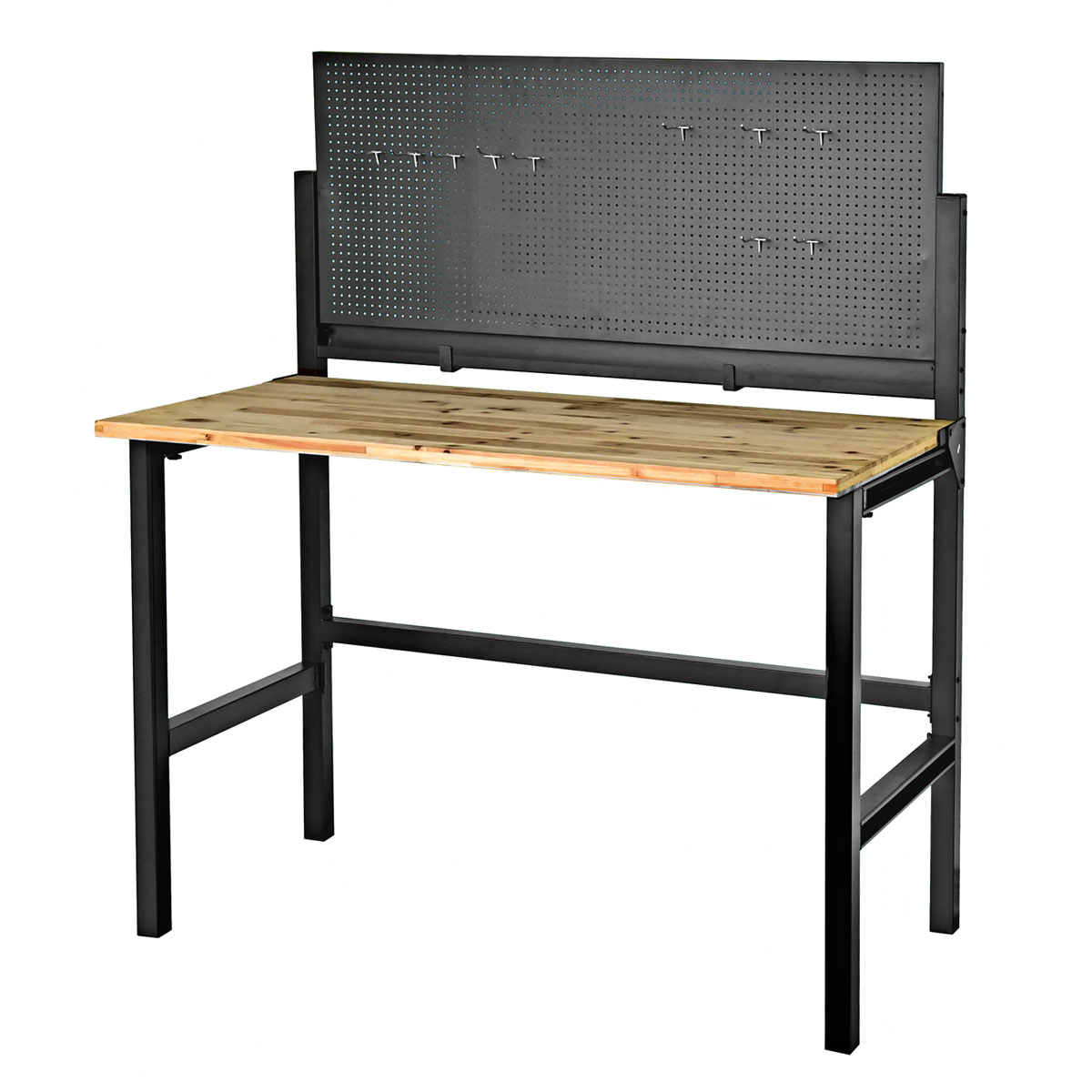 Burgmann Werkbank klappbar 121,5 x 64,5 x 142 cm schwarz Bild 1