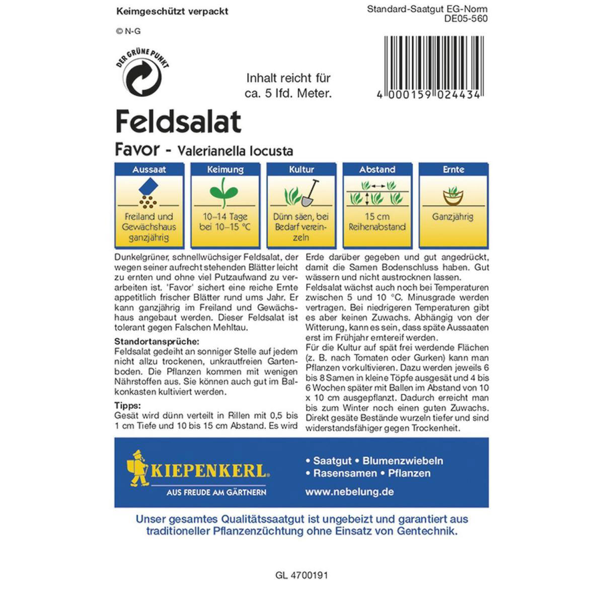 Kiepenkerl Feldsalat Favor Profi-Line Bild 2