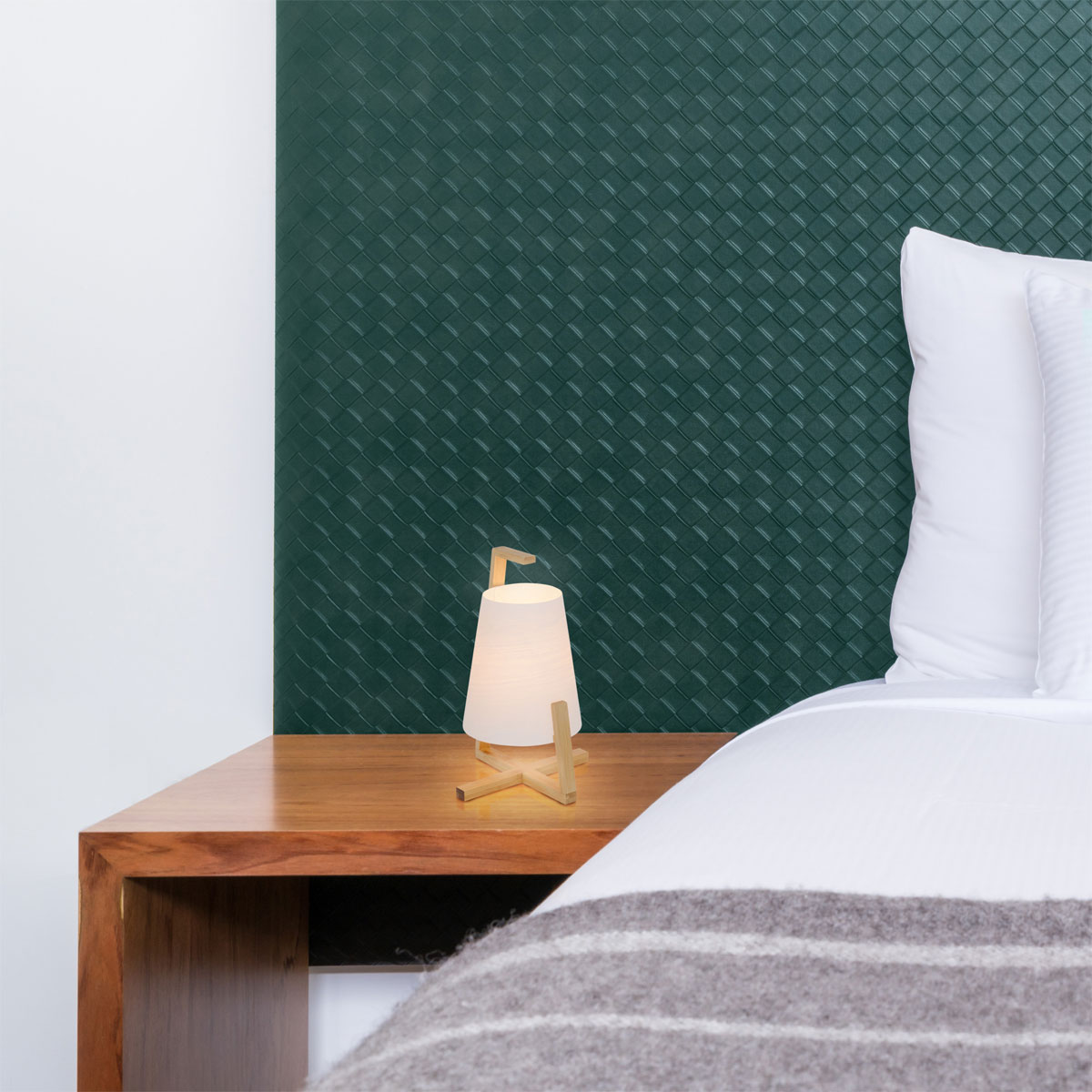 näve  Tischleuchte Shoji mit Kunststoffschirm Bambus Bild 6