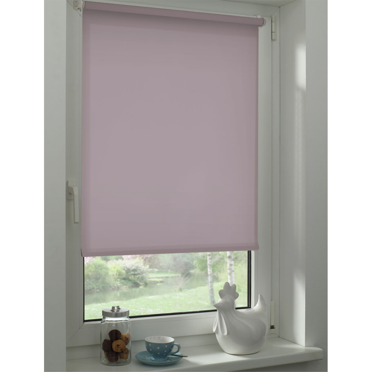 Gardinia Easyfix Rollo Uni 75 x 150 cm perlmuttrosa Bild 8