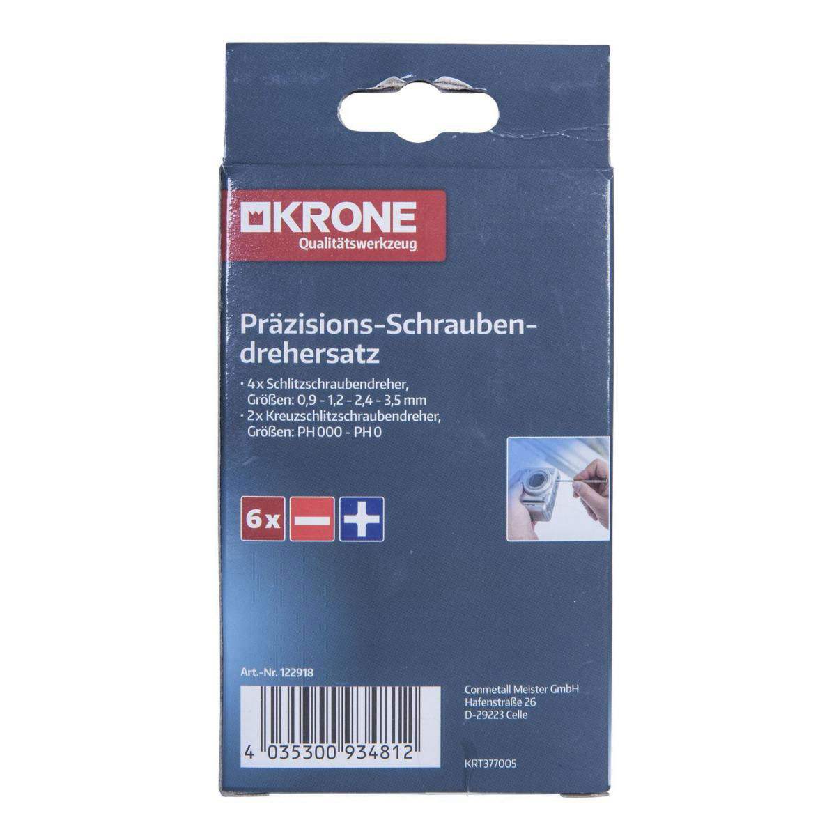 Krone Feinmechaniker-Schraubendreher-Satz SB 6-teilig Bild 3