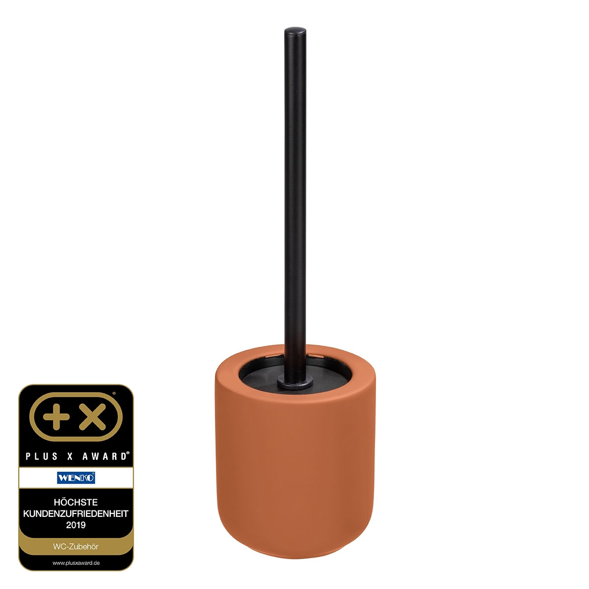 Wenko  WC-Garnitur Avellino Terracotta Keramik Bürstenhalter aus Keramik Bild 2