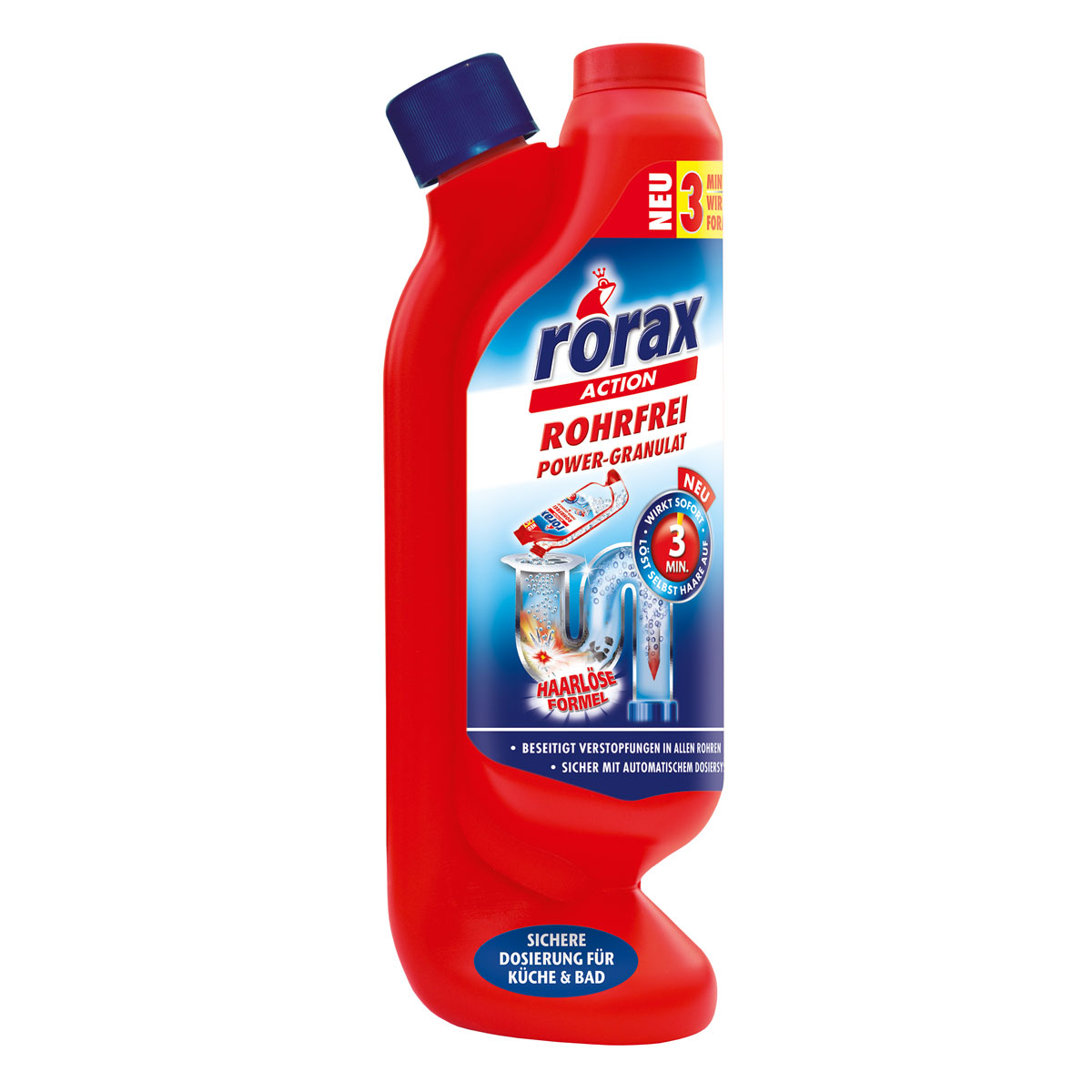 Rorax Rohrreiniger Rohrfrei Power-Granulat 600 g