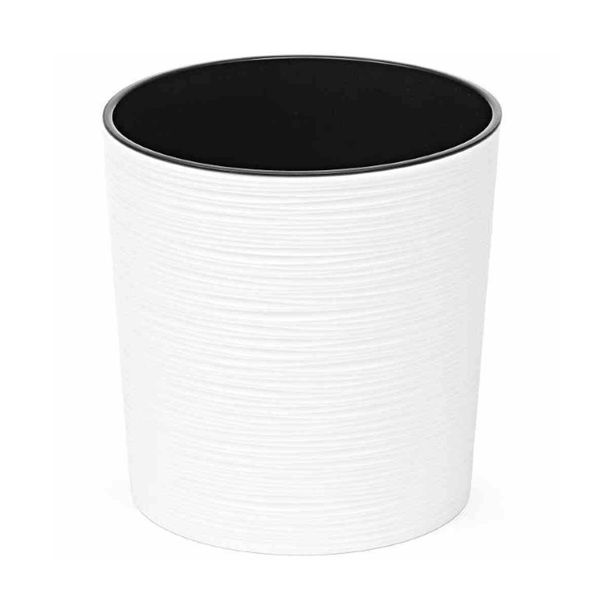 Siena Garden Pflanzgefäß Lens Durchmesser 30 x 30,5 cm weiß Rillenoptik |  weiß | Ø30x30,5 | K000065595
