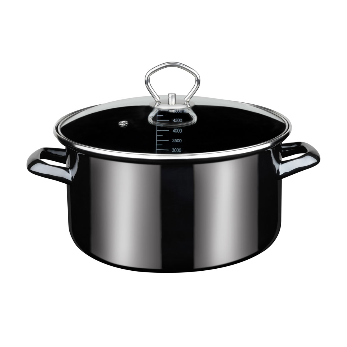 GSW Fleischtopf Profi-Black-Star mit Glasdeckel 24cm 5,5L