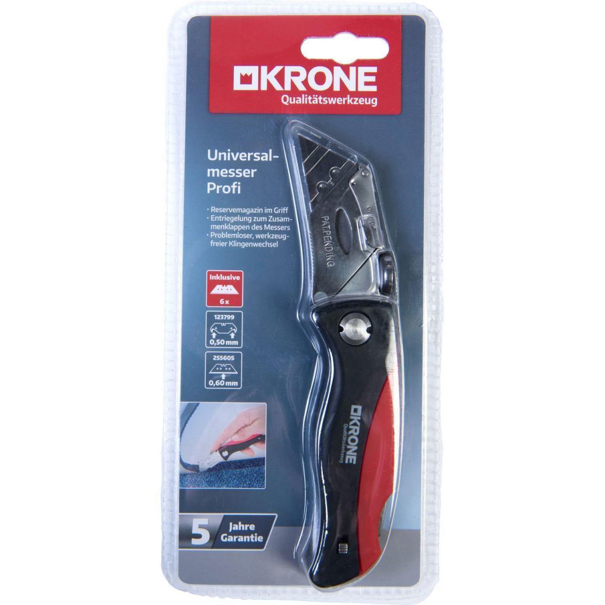 Krone Universalmesser Profi 6 Klingen Bild 1