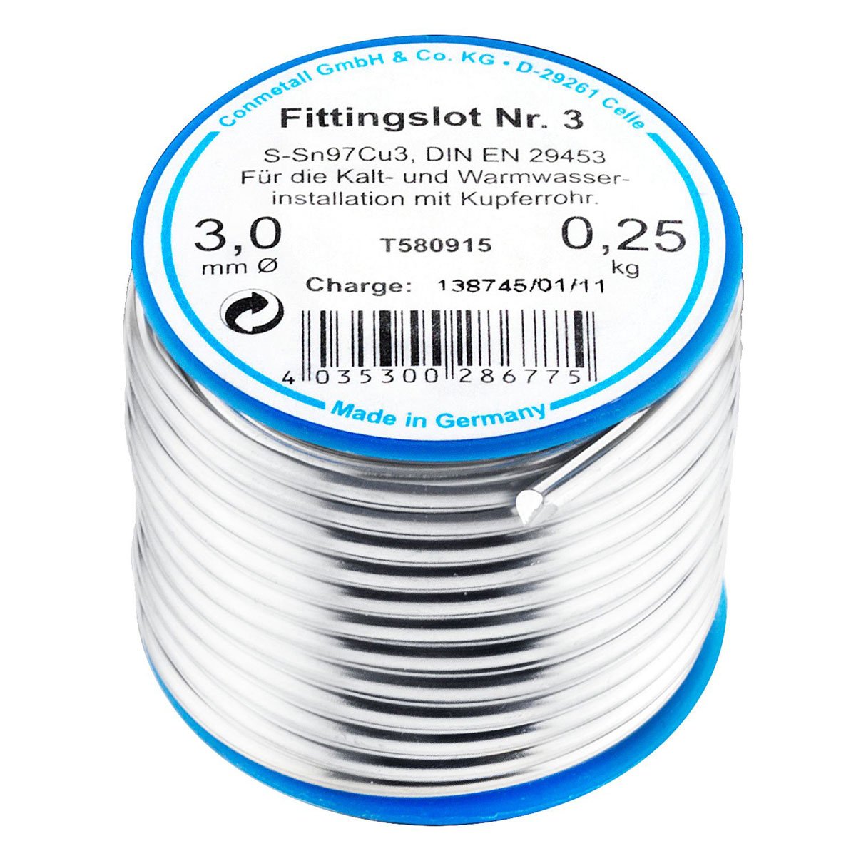 Cornat Fittingslot 250g