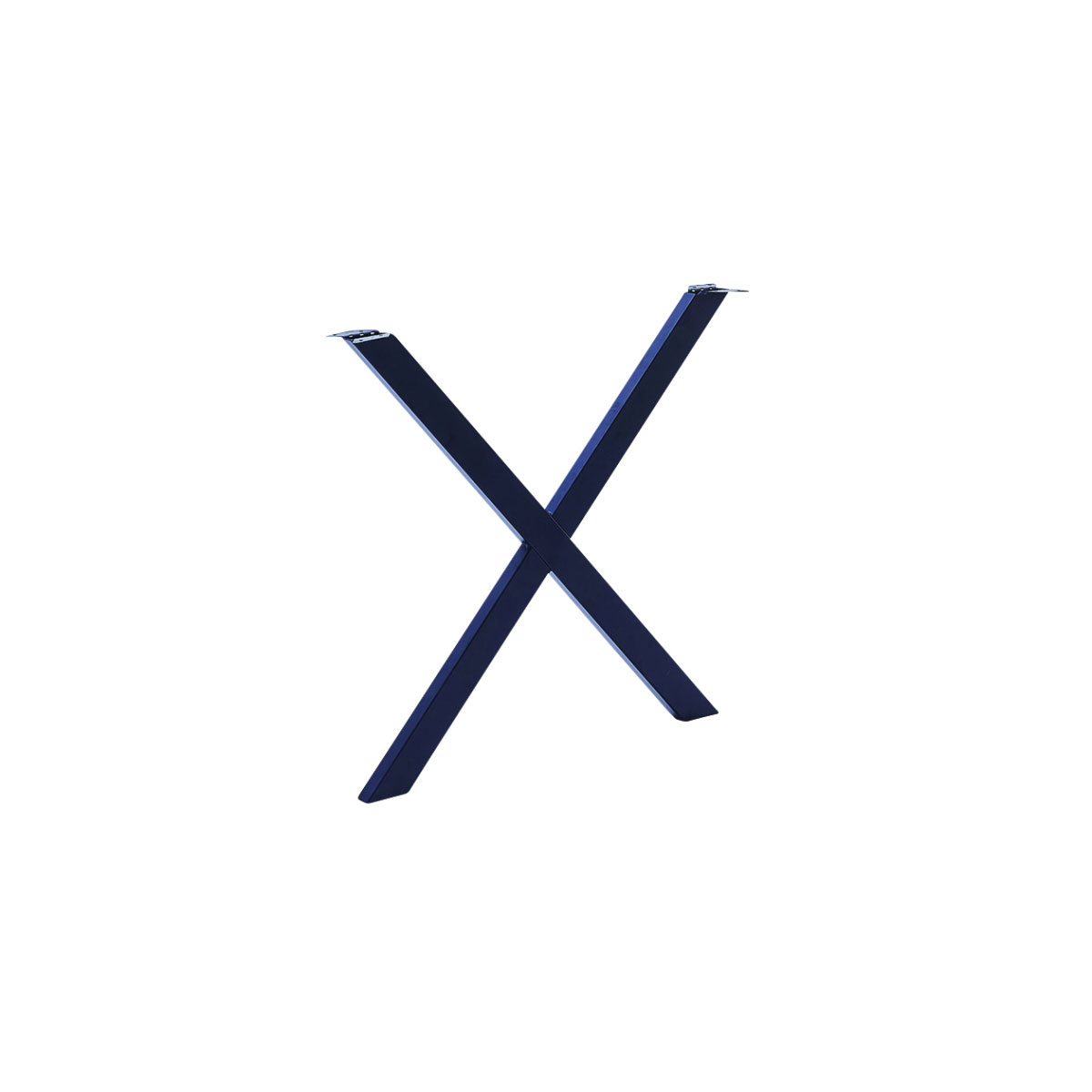 Tischbein X-Form schwarz matt 71 x 77,5 x 3 cm