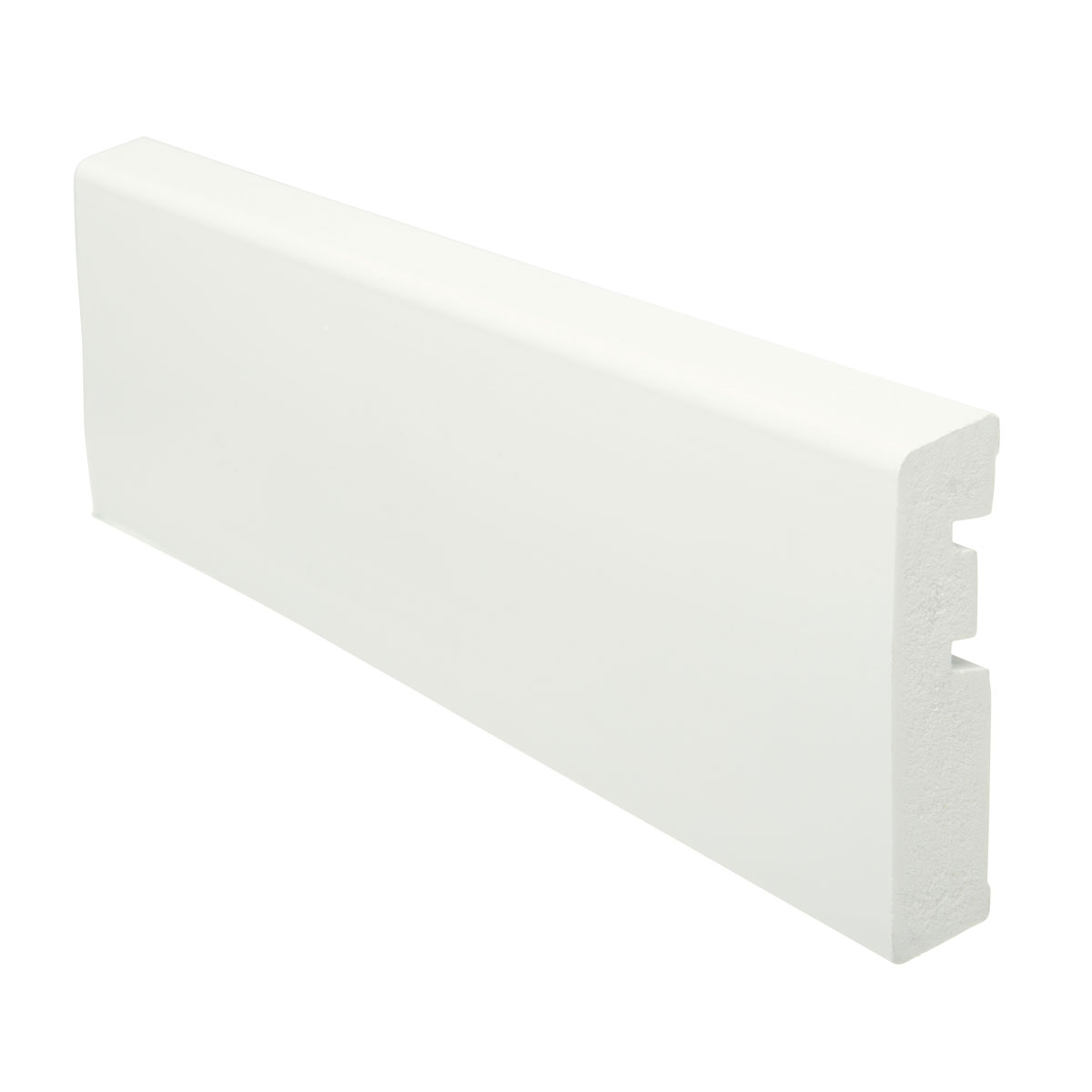 Fussleiste massiv clipbar Off-Weiss