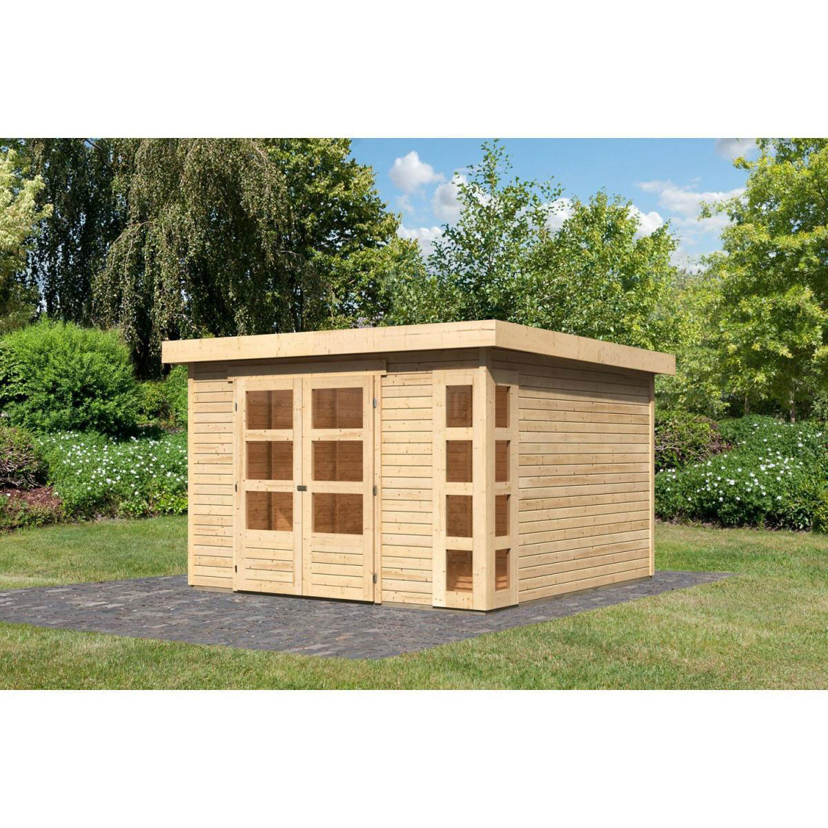 Karibu Gartenhaus Kerko 6 naturbelassen Bild 1