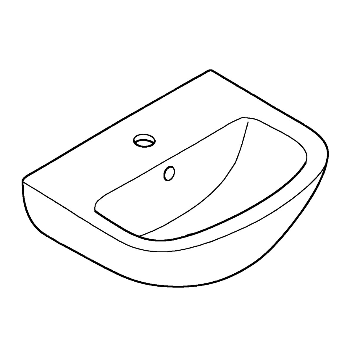Grohe Handwaschbecken Bau alpinweiß 45,4 x 15,1 x 35,4 cm Bild 8