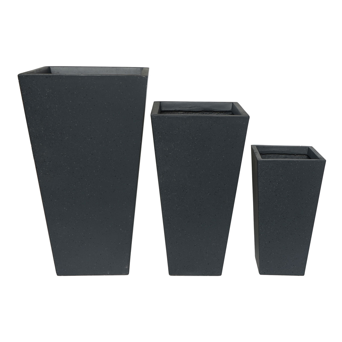 Haveson Pflanztopf Terrazzo konisch-eckig 42 x 42 x 75 cm Bild 2