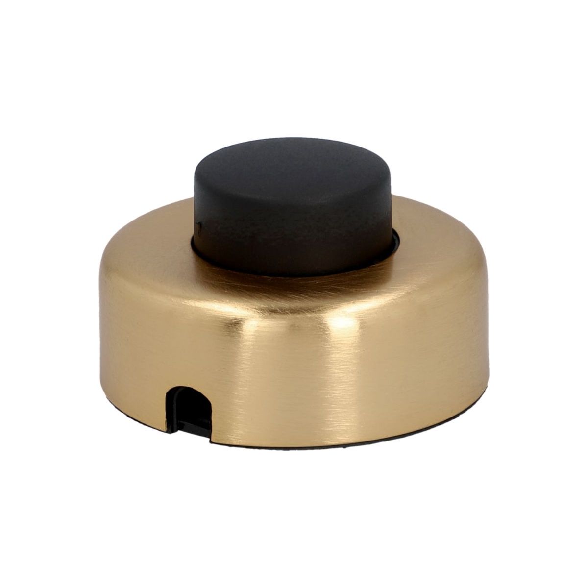 Unitec Fuss-Tretschalter 1pol 1A 250V messing