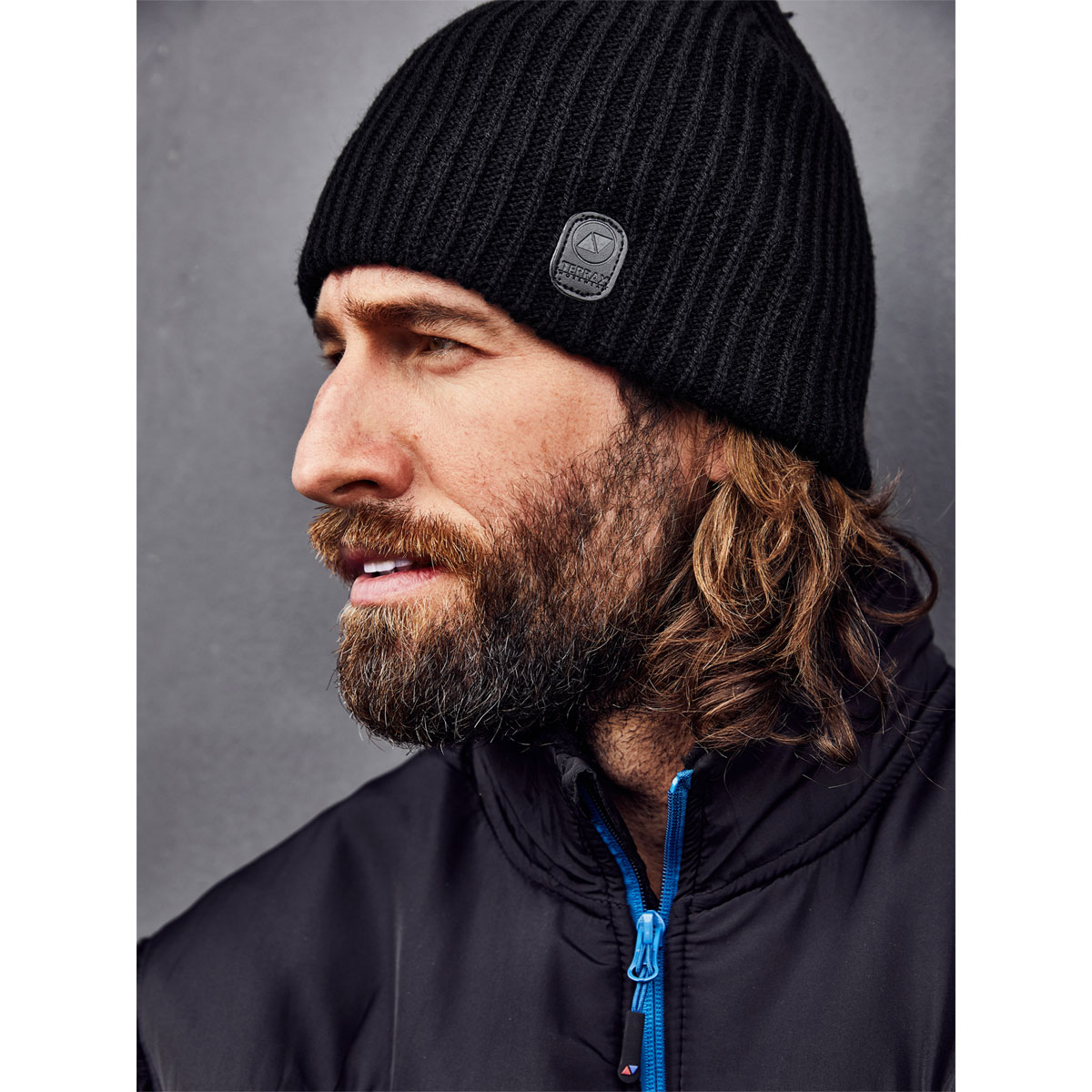 Terrax Workwear Strickmütze schwarz azur One Size Bild 2