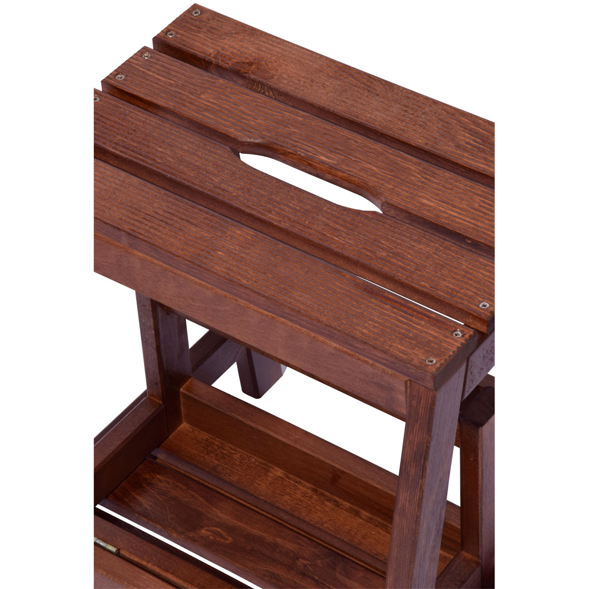 dobar Klapphocker 53/39 x 38 x 45 cm dunkelbraun Bild 10