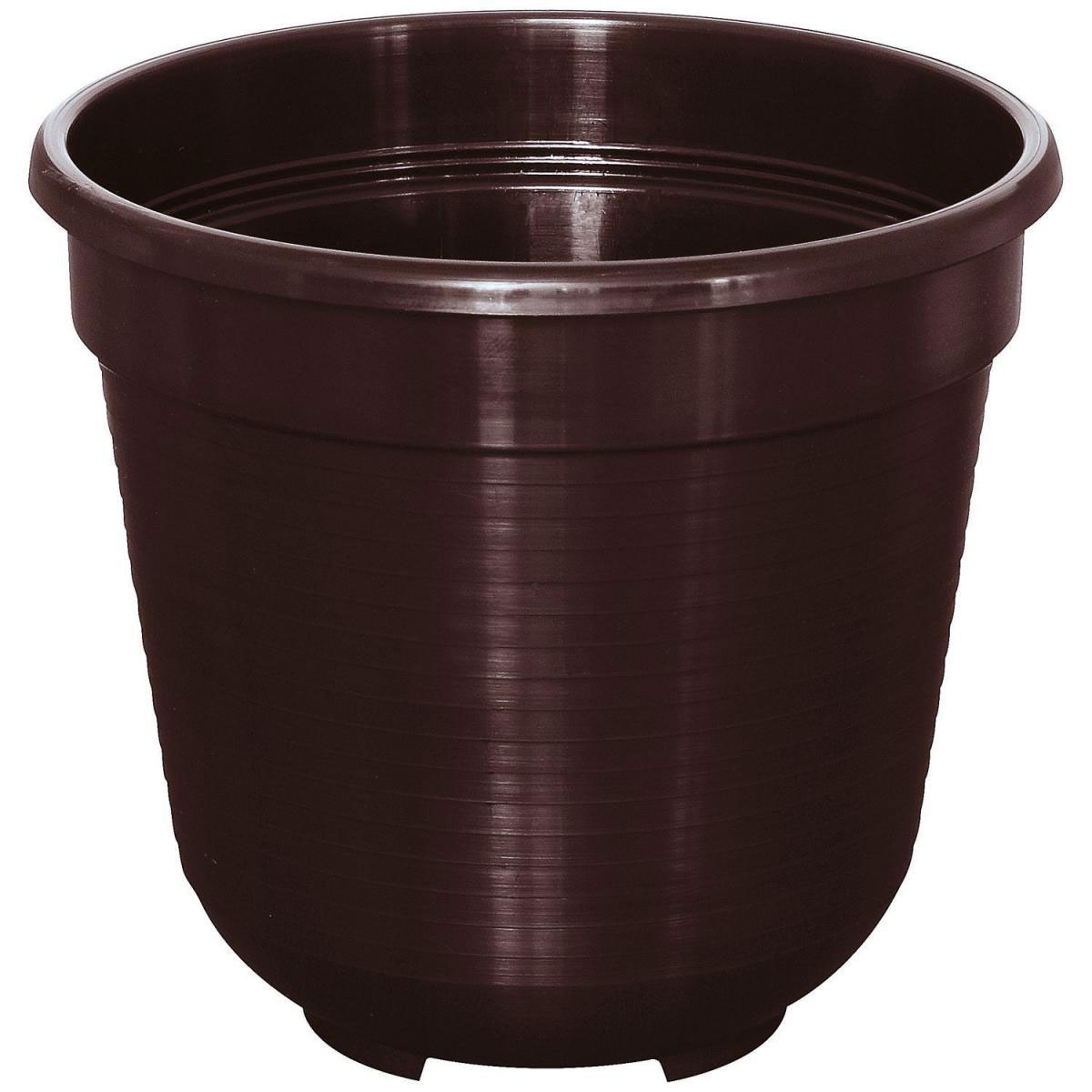 Geli Blumentopf Kunststoff braun Durchmesser 10 cm Geli Blumentopf Kunststoff braun Durchmesser 10 cm