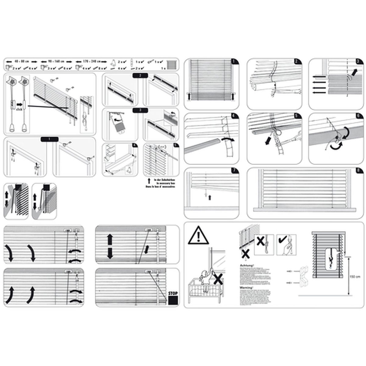 Gardinia Aluminium-Jalousie 80 x 130 cm weiß Bild 8