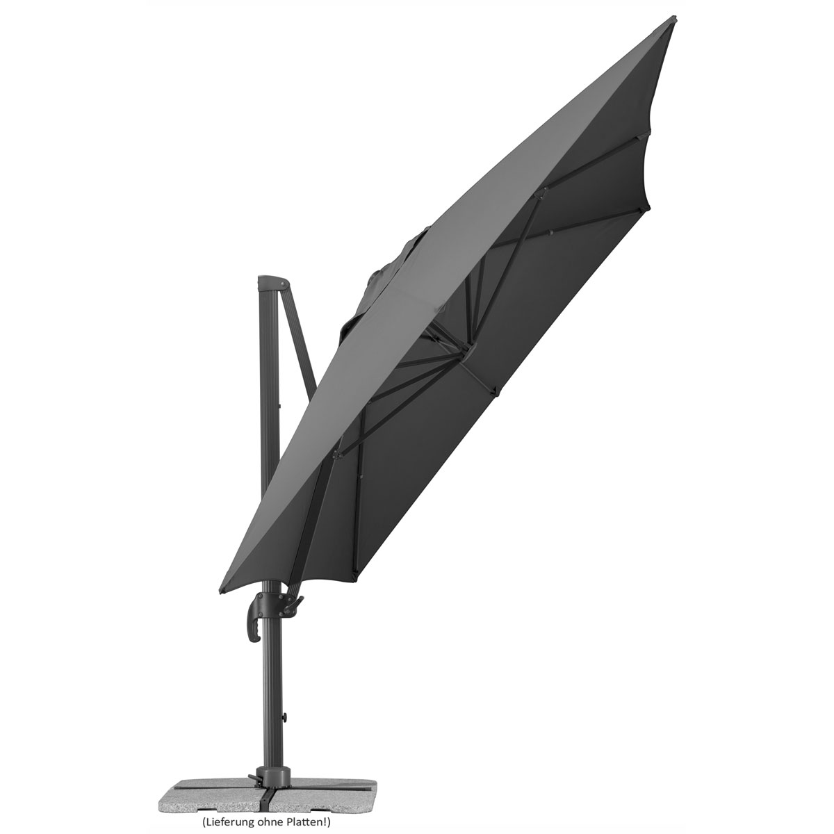 Schneider Schirme Sonnenschirm Rhodos Grande 400 x 300 cm anthrazit Bild 4
