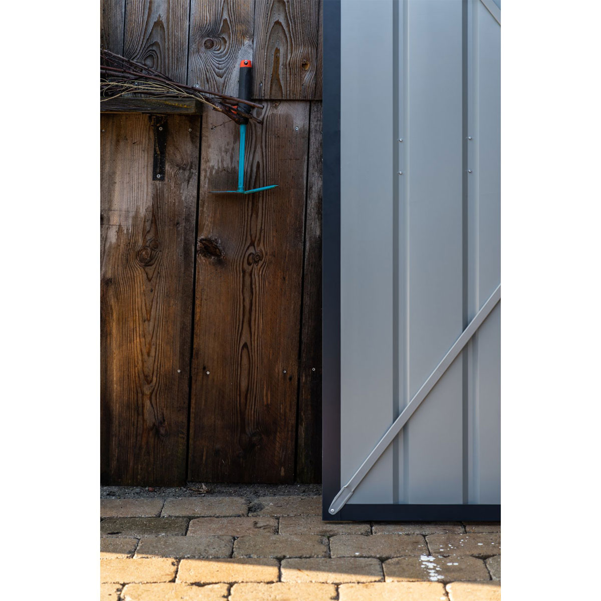 Globel Gerätehaus Lean To 3,4m² anthrazit Bild 6