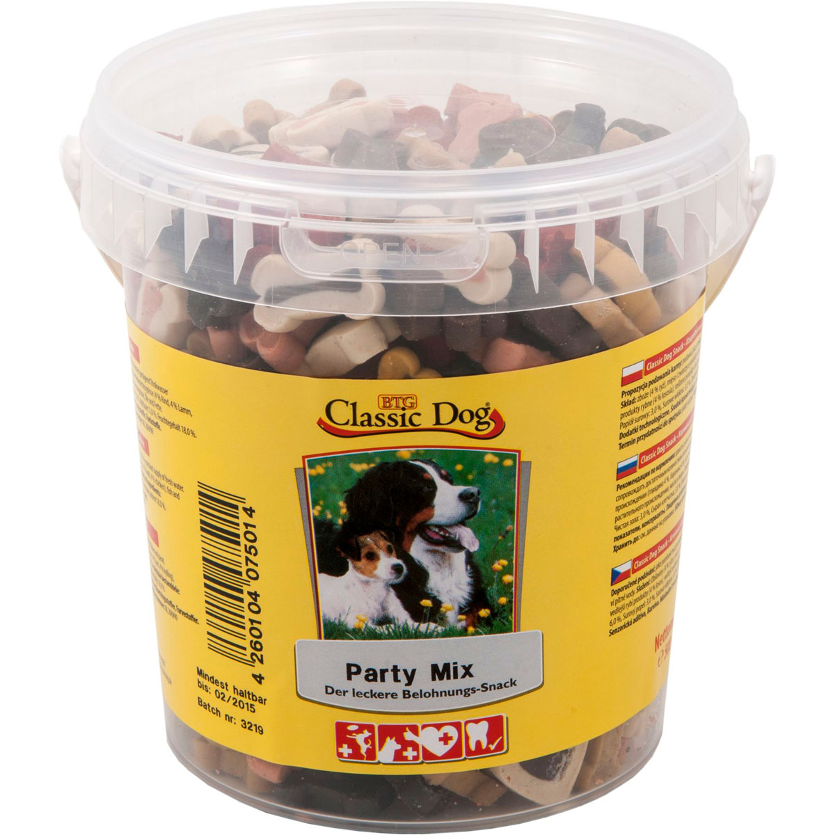 Classic Dog  Snack Party Mix Eimer 500g