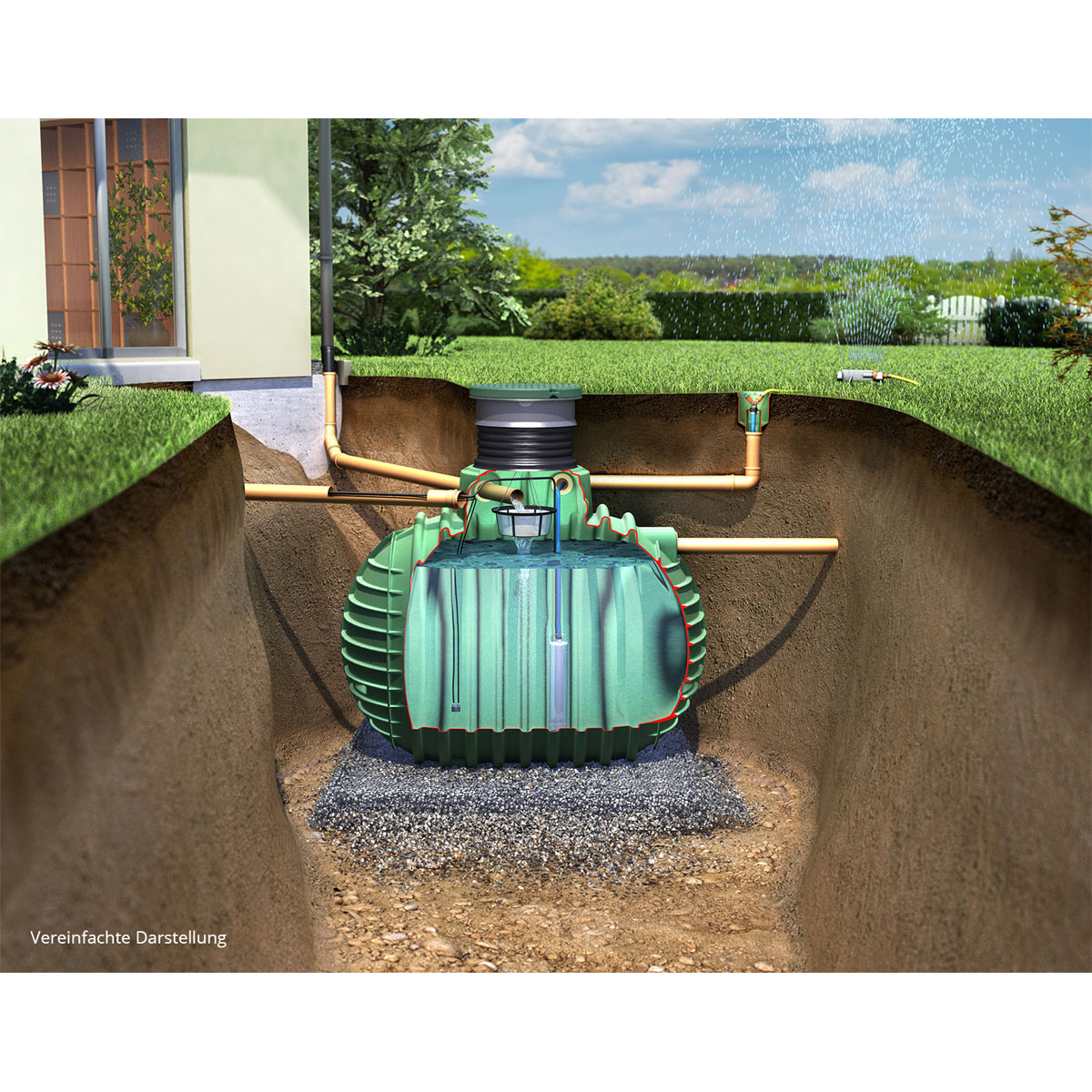 Garantia Gartenpaket Columbus PROline begehbar 3700 L Bild 3