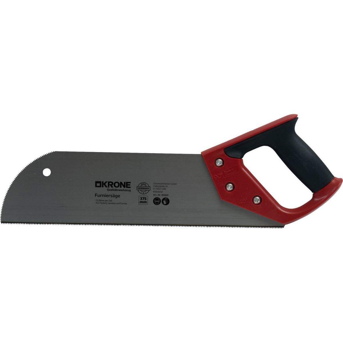 Krone Furniersäge mit Softgriff 37,5 cm