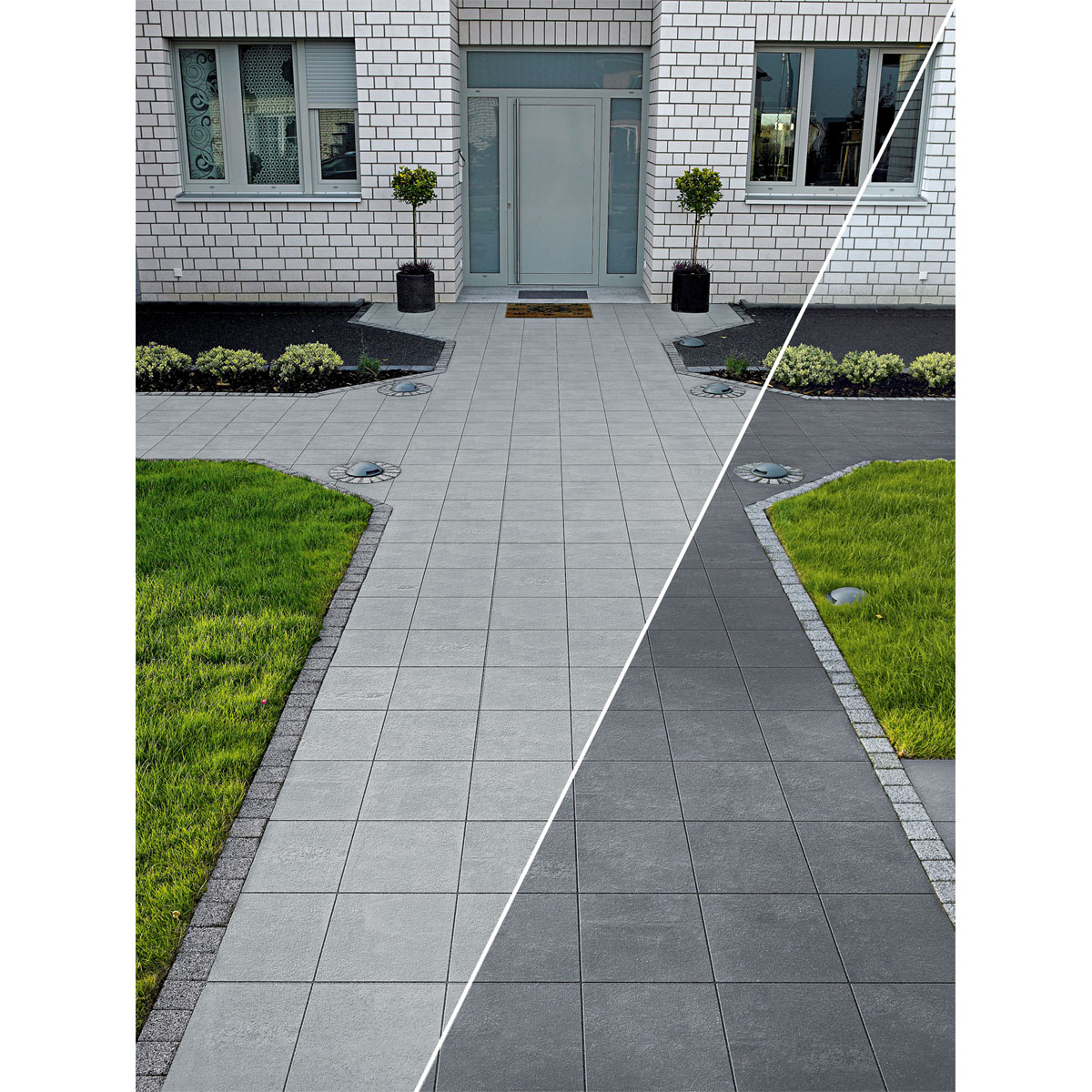 Lusit  Beton-Gehwegplatte grau 30 x 30 x 4 cm Bild 4