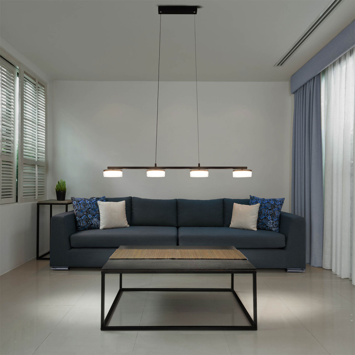 näve LED-Pendelleuchte Cimo 96x12x150cm dimmbar Bild 7