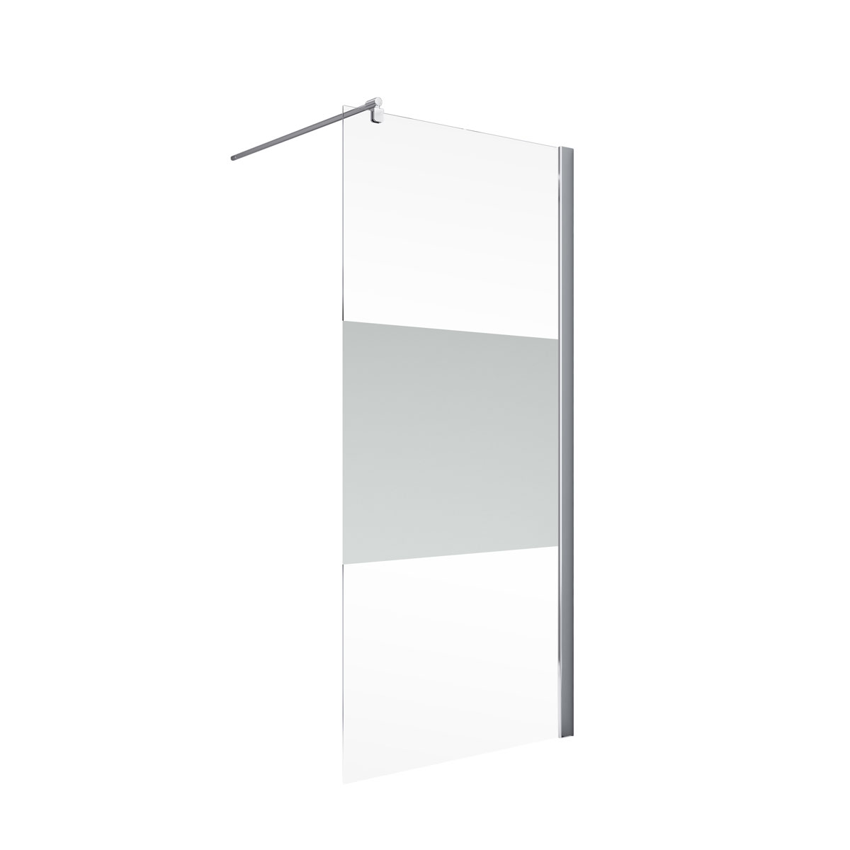 Schulte Walk In Duschwand Alexa Style 190 x 100 cm ESG 5 mm fixil