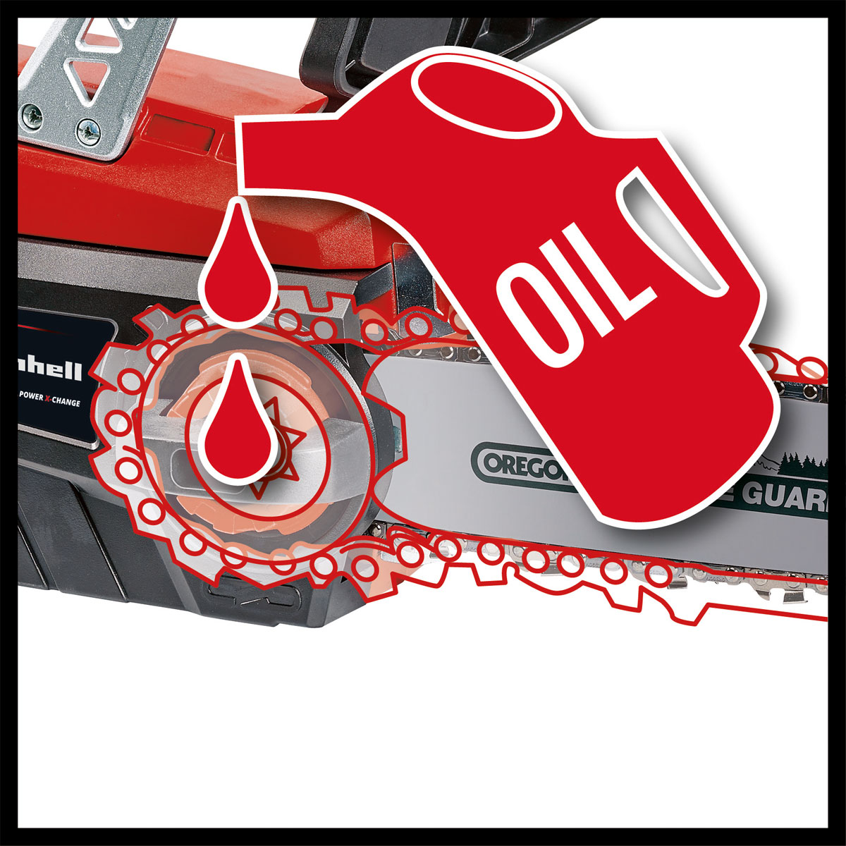Einhell Akku-Kettensäge GE-LC 18 Li - Solo Bild 6