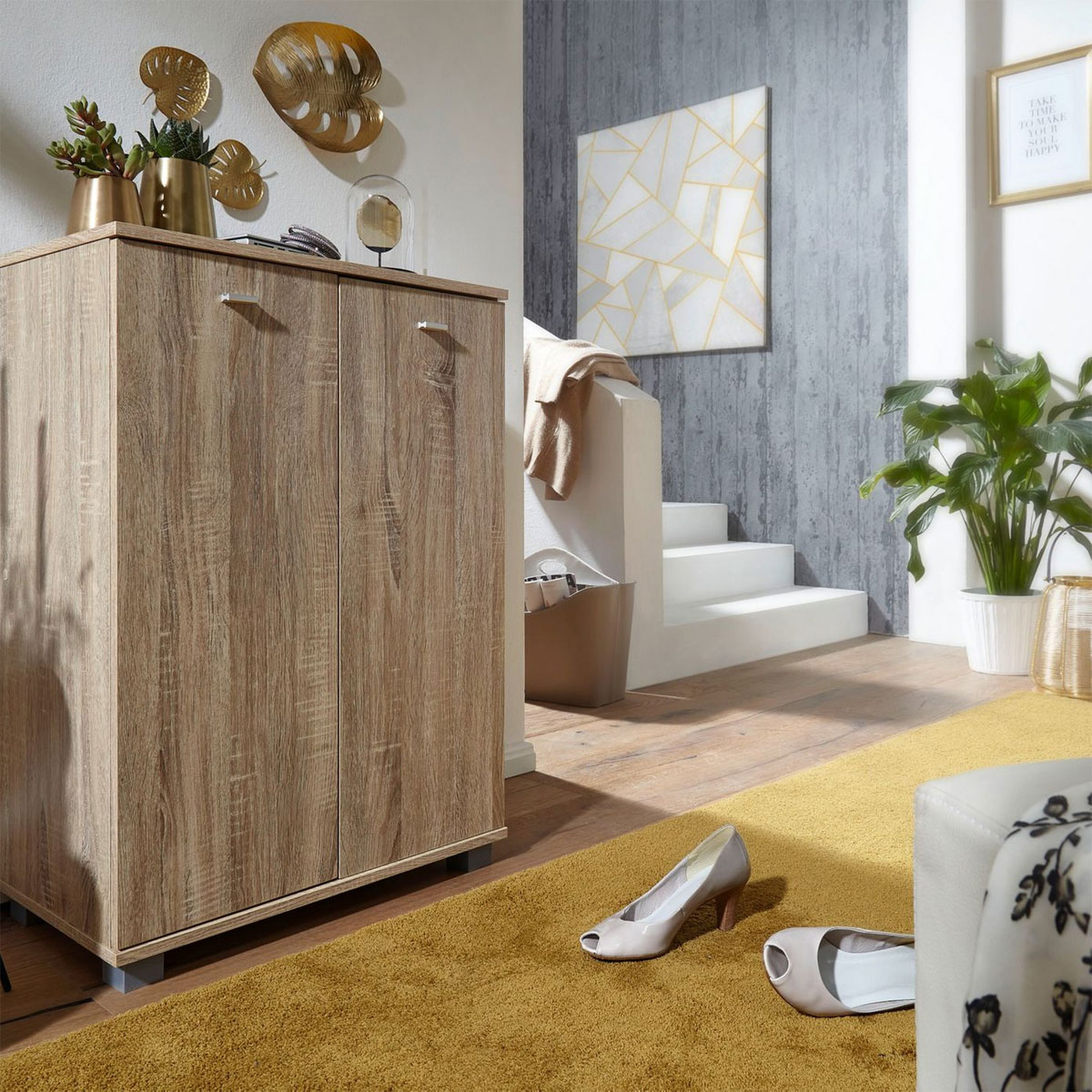 Wohnling Schuhschrank „Taja“, Holz Sonoma Bild 4
