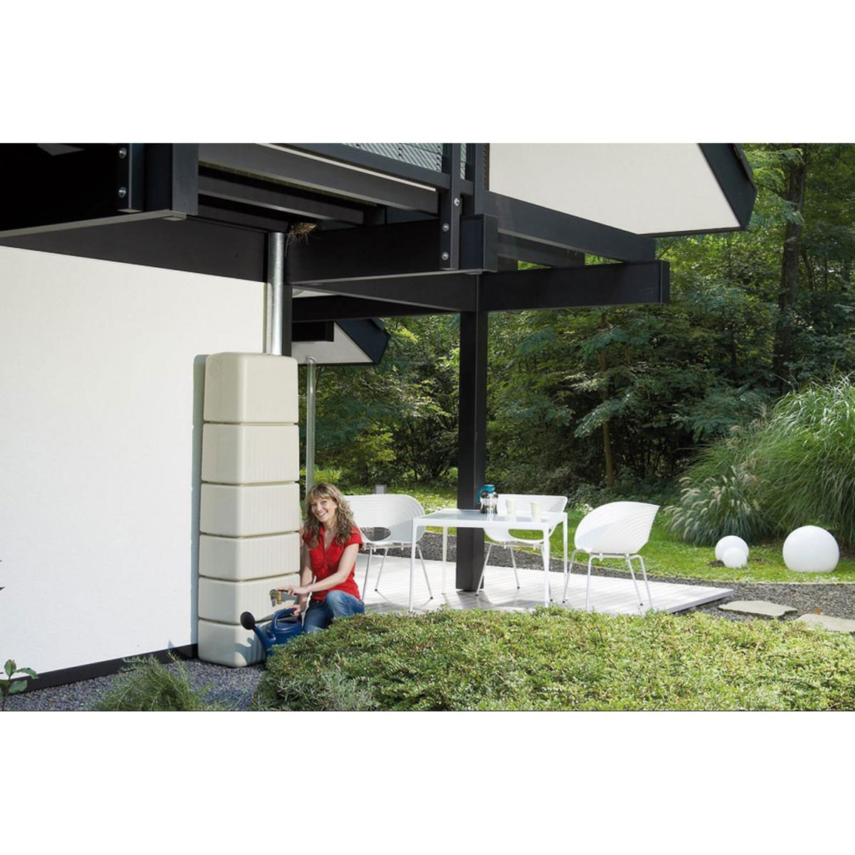 4rain Wandtank Slim 330 L sandbeige Bild 2