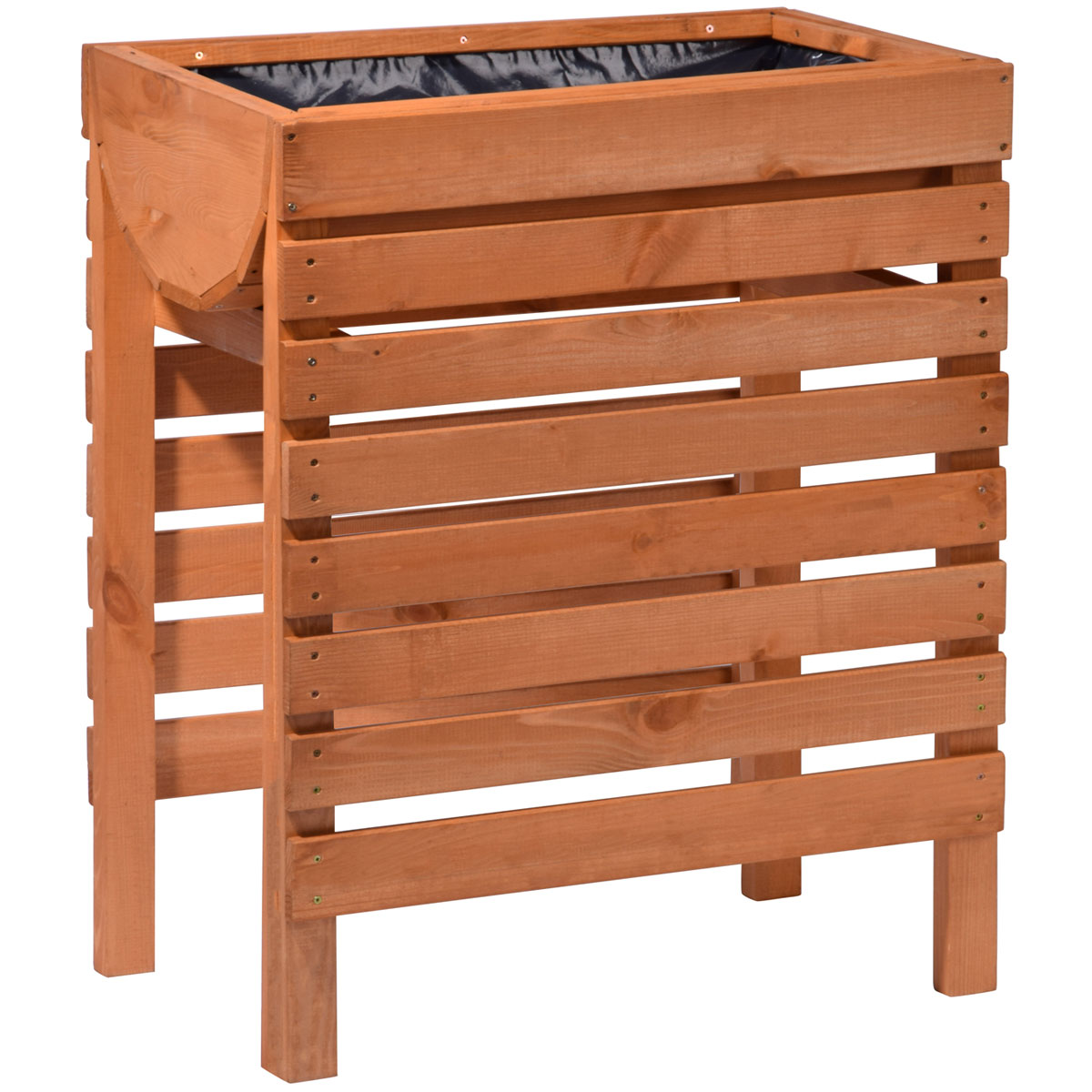 dobar Hochbeet 58 x 71 x 36 cm braun mit LasurImprägnierung K000540388