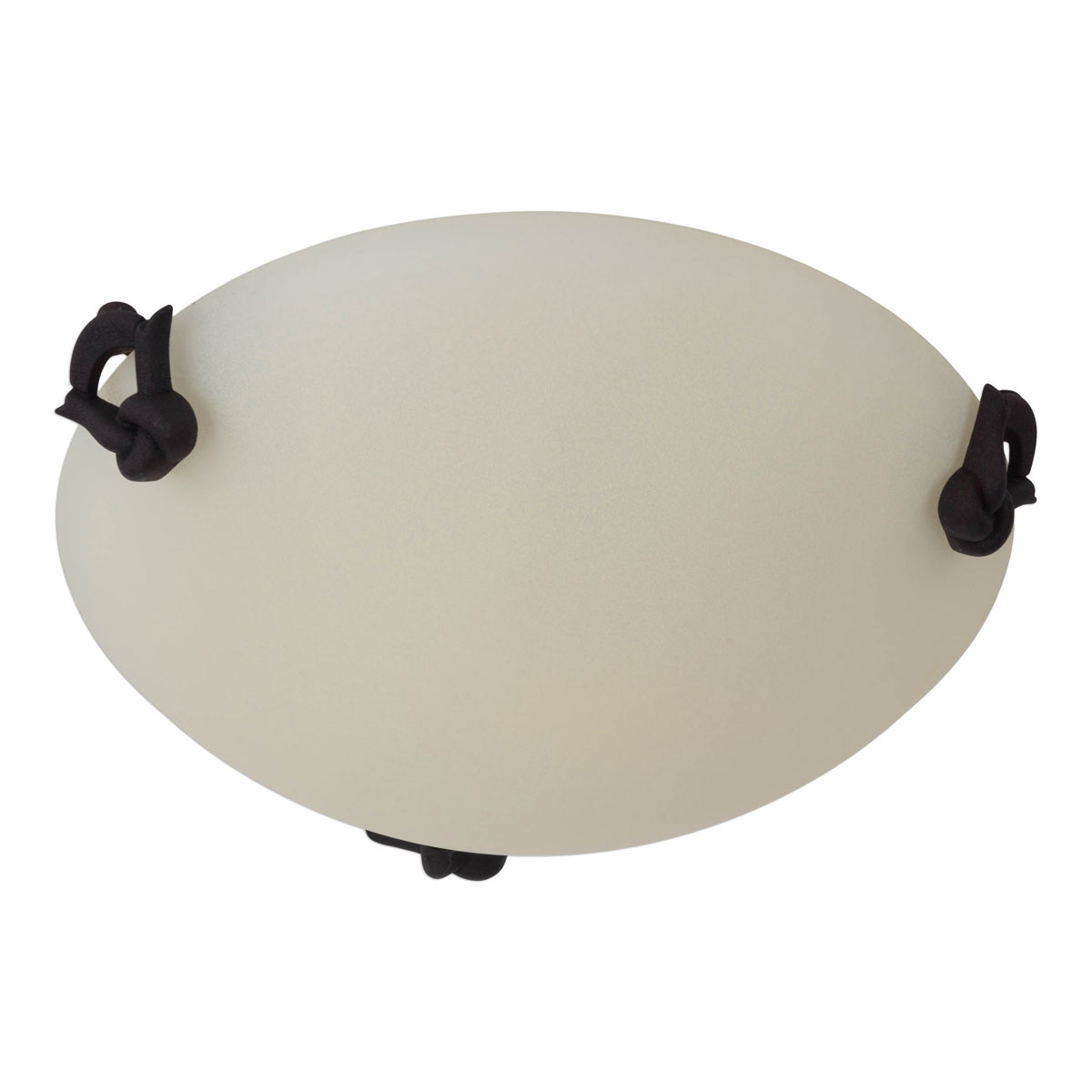 näve Deckenleuchte Satin Glas braun 30x30x5cm 