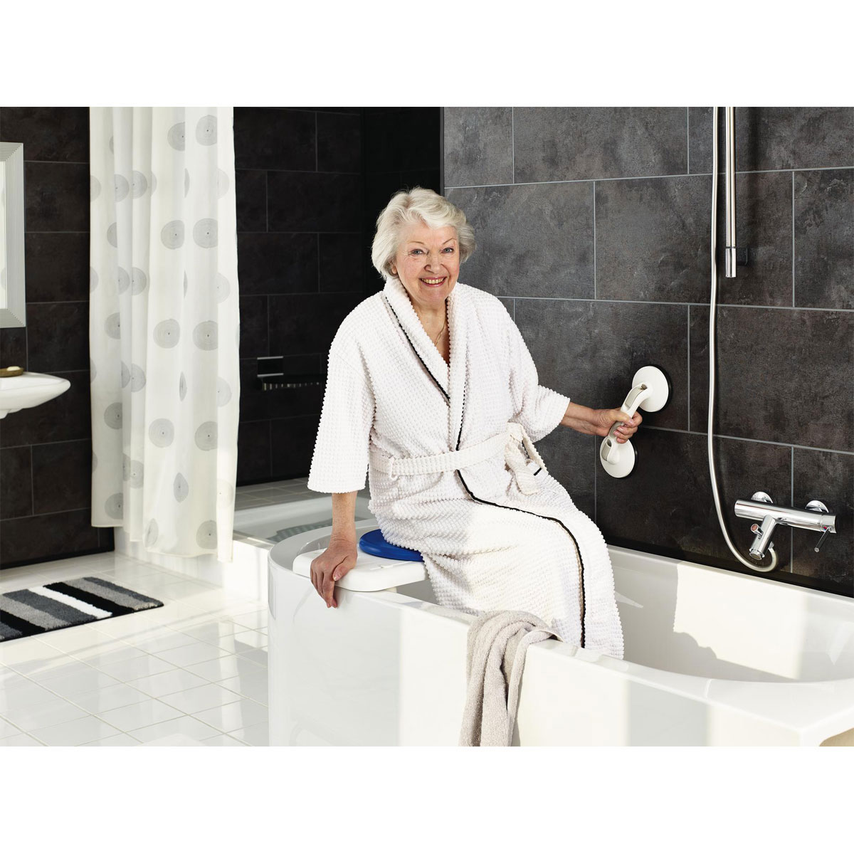 Ridder  Reisesauggriff mit 2 Saugern Premium 33 cm weiß Bild 3