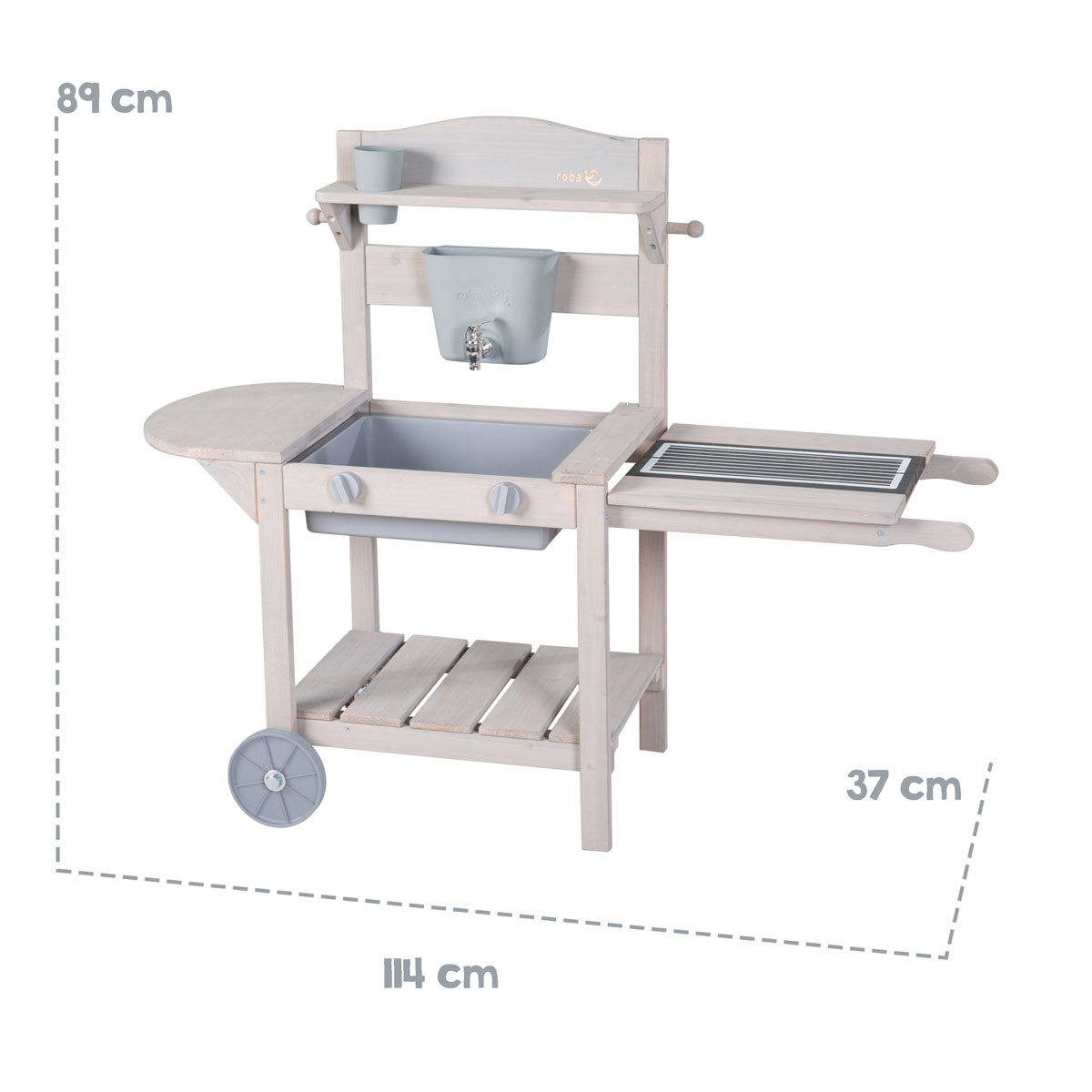 Spiel- und Matschküche „Mobil“ 115x89x41,5 cm Bild 6