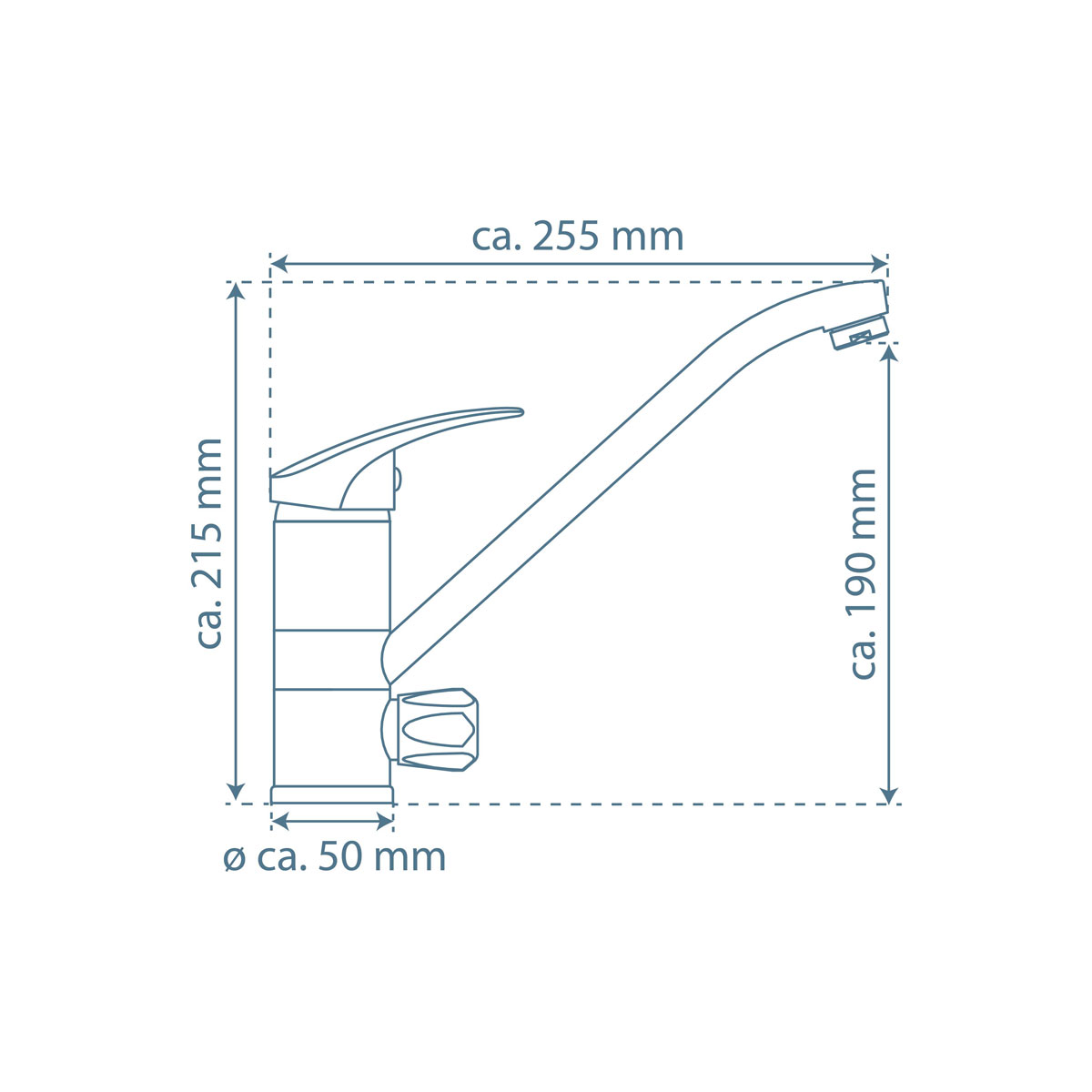 Schütte  Spültischarmatur „Ultra“ chrom schwenkbar Bild 4