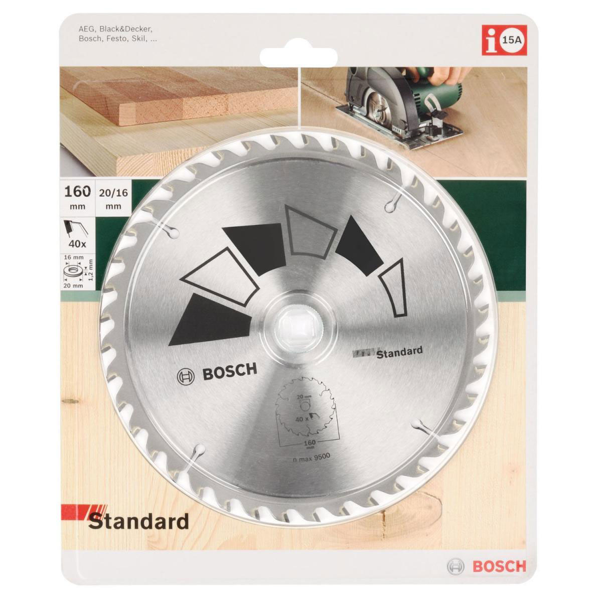 Bosch  DIY Kreissägeblatt Basic Z40 130 mm Bild 4