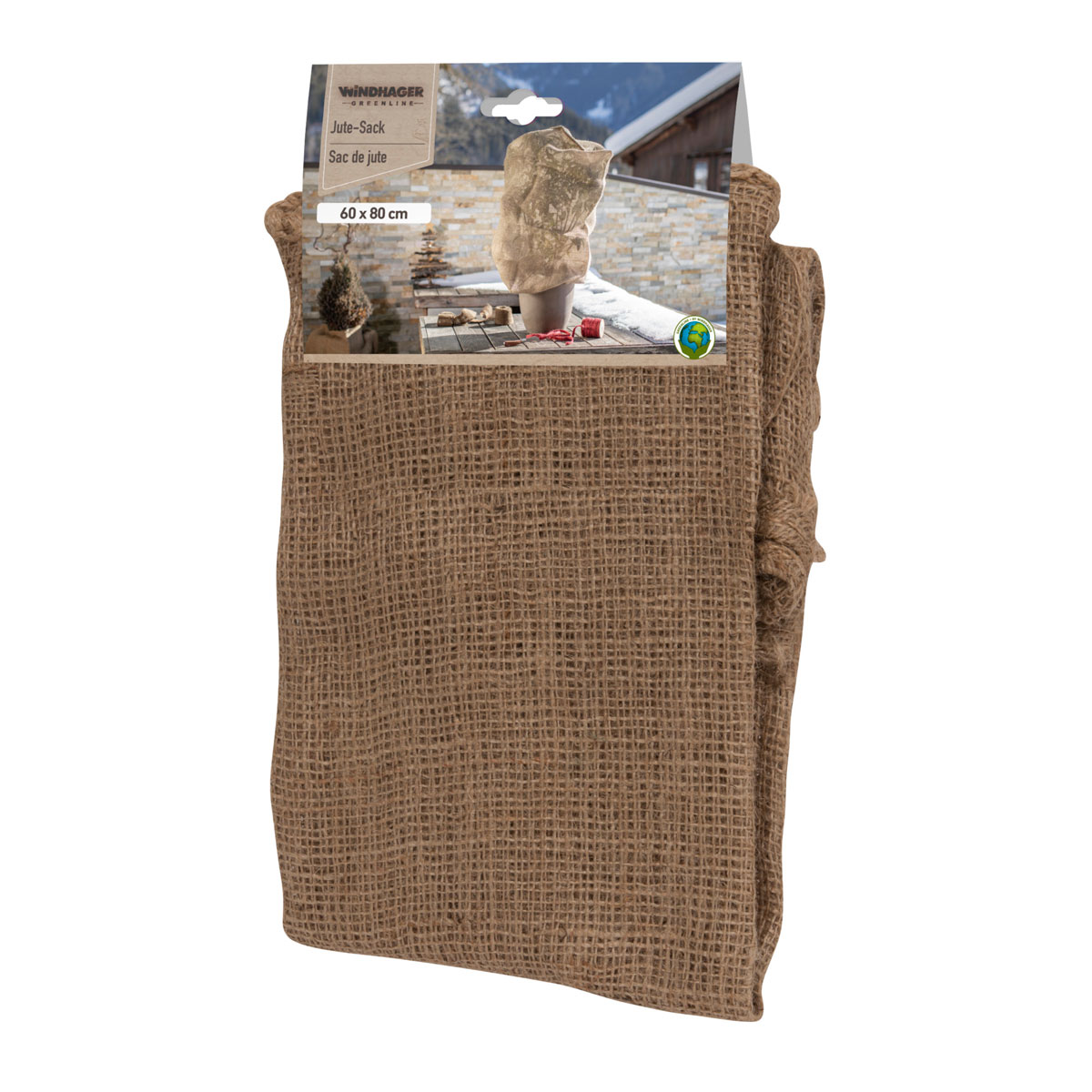 Windhager Jute-Sack natur Öko 80 x 60 cm