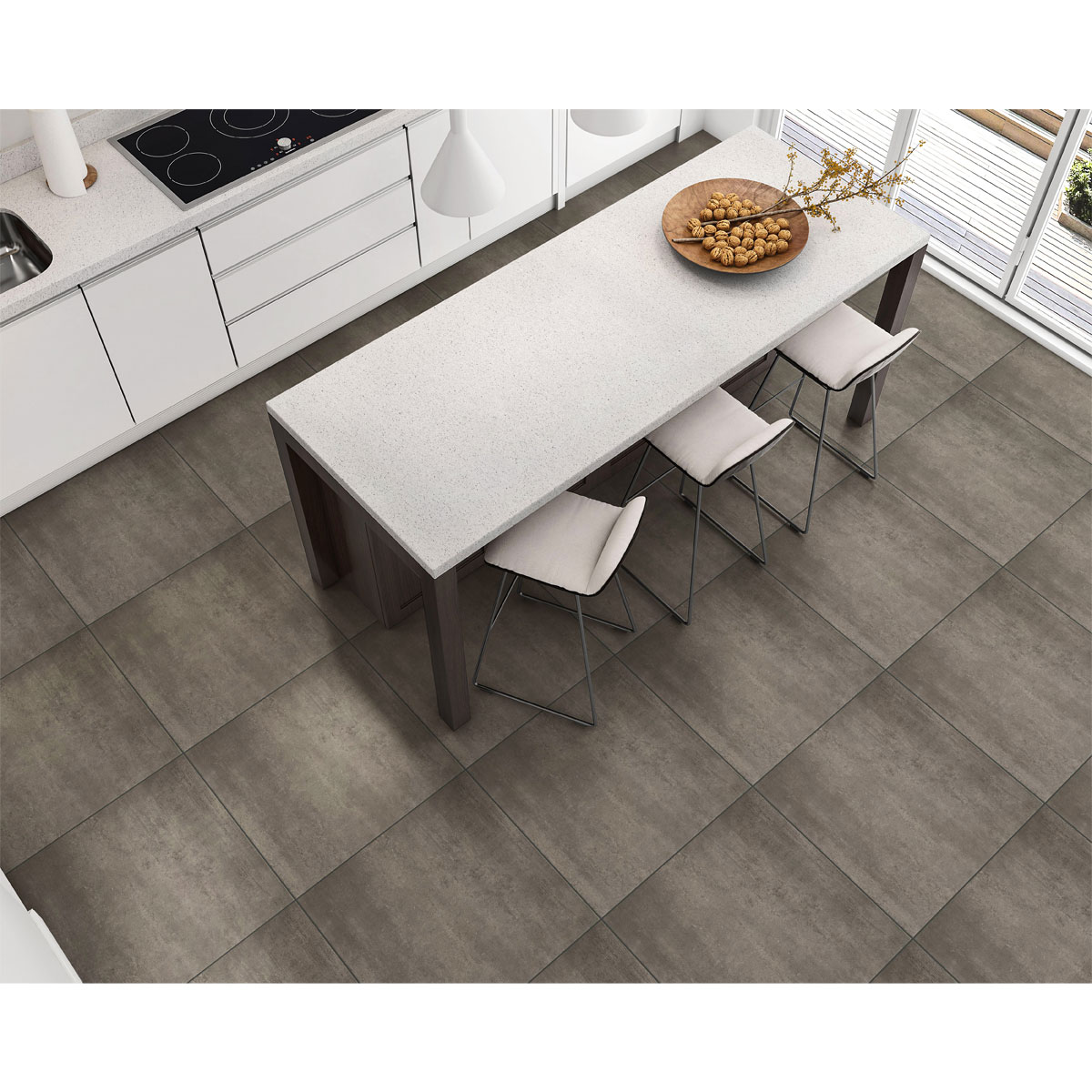 Feinsteinzeug Star matt grau 61 x 61 x 0,82 cm Bild 2