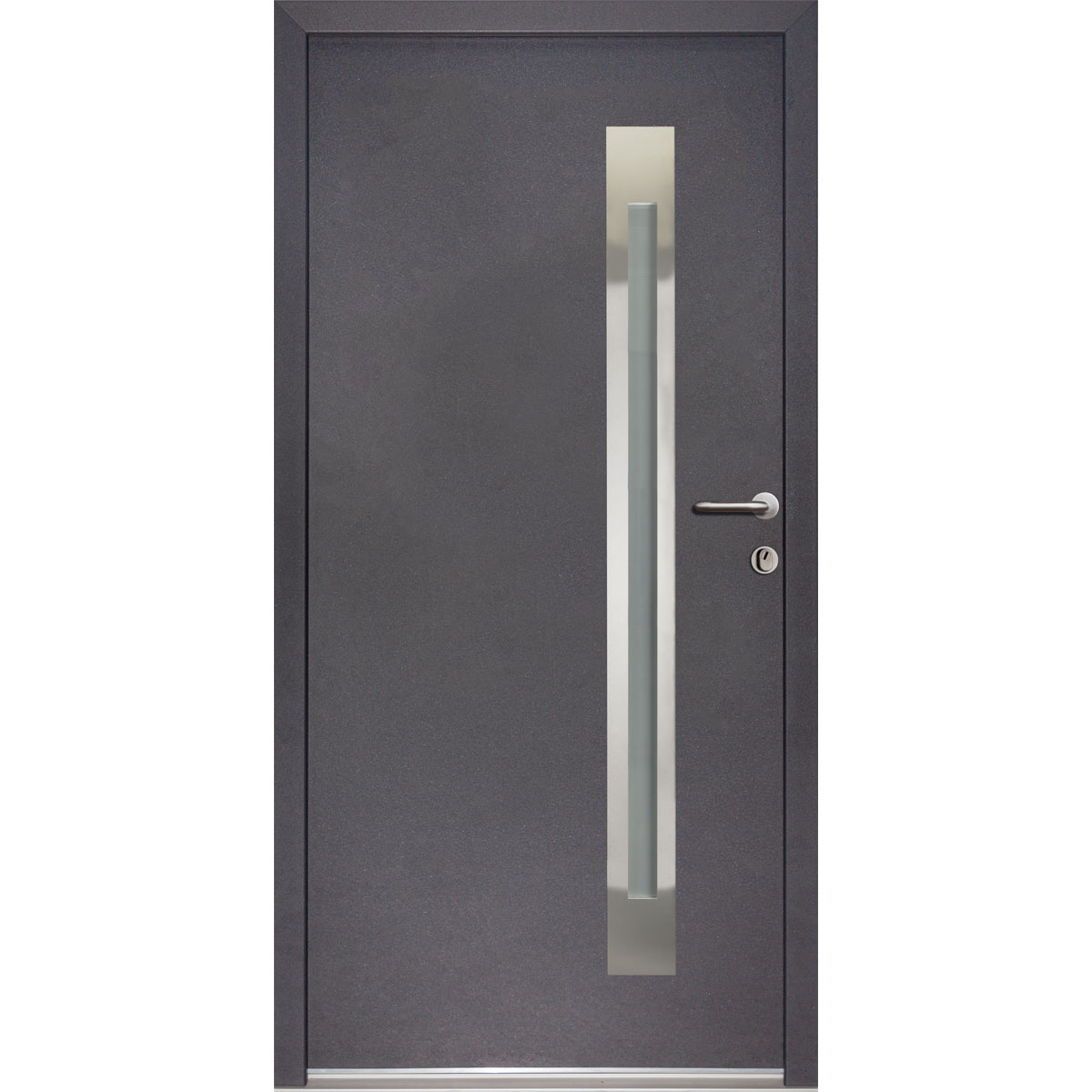 SplenDoor  Sicherheits-Nebeneingangstuer NS4 RC2 98x198 Anthrazit rechts